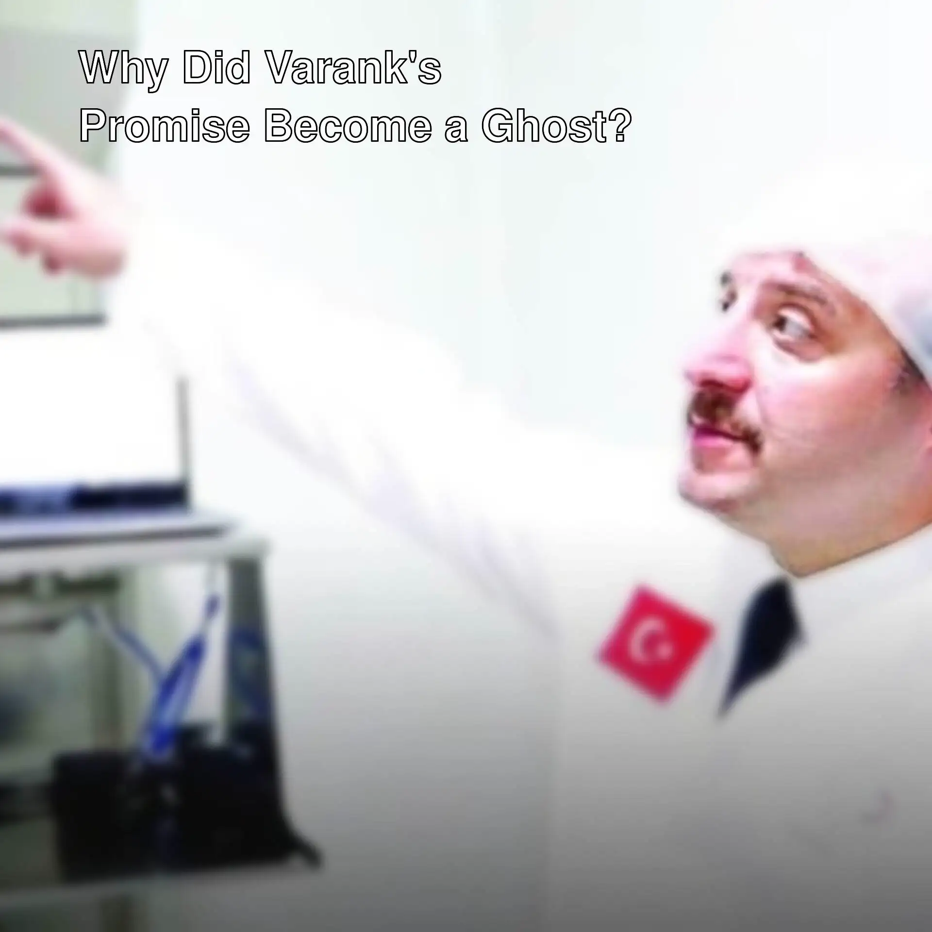 A man examining Varank's facility.