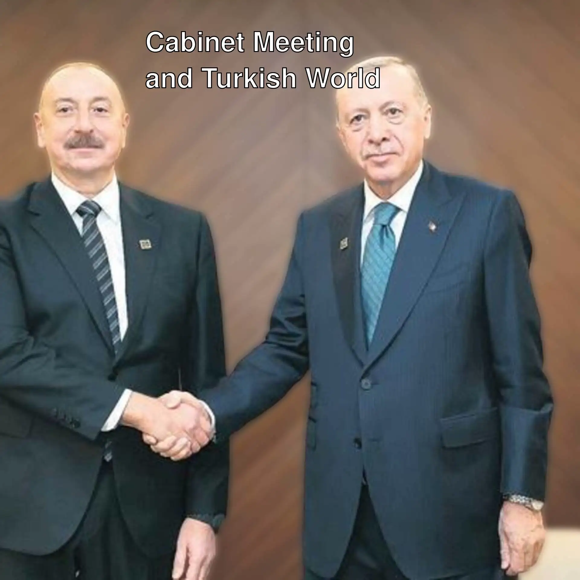 Two men shaking hands.