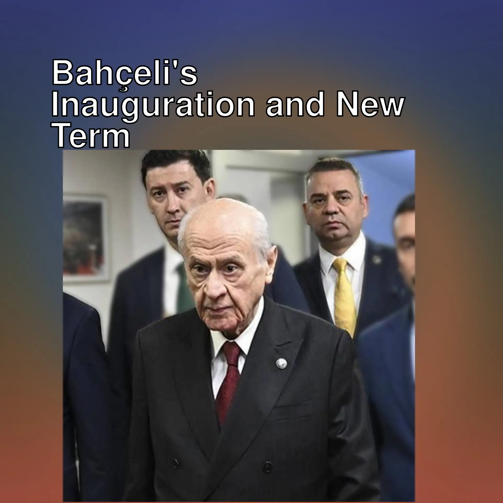 Devlet Bahçeli at the inauguration of the Politics and Leadership School.