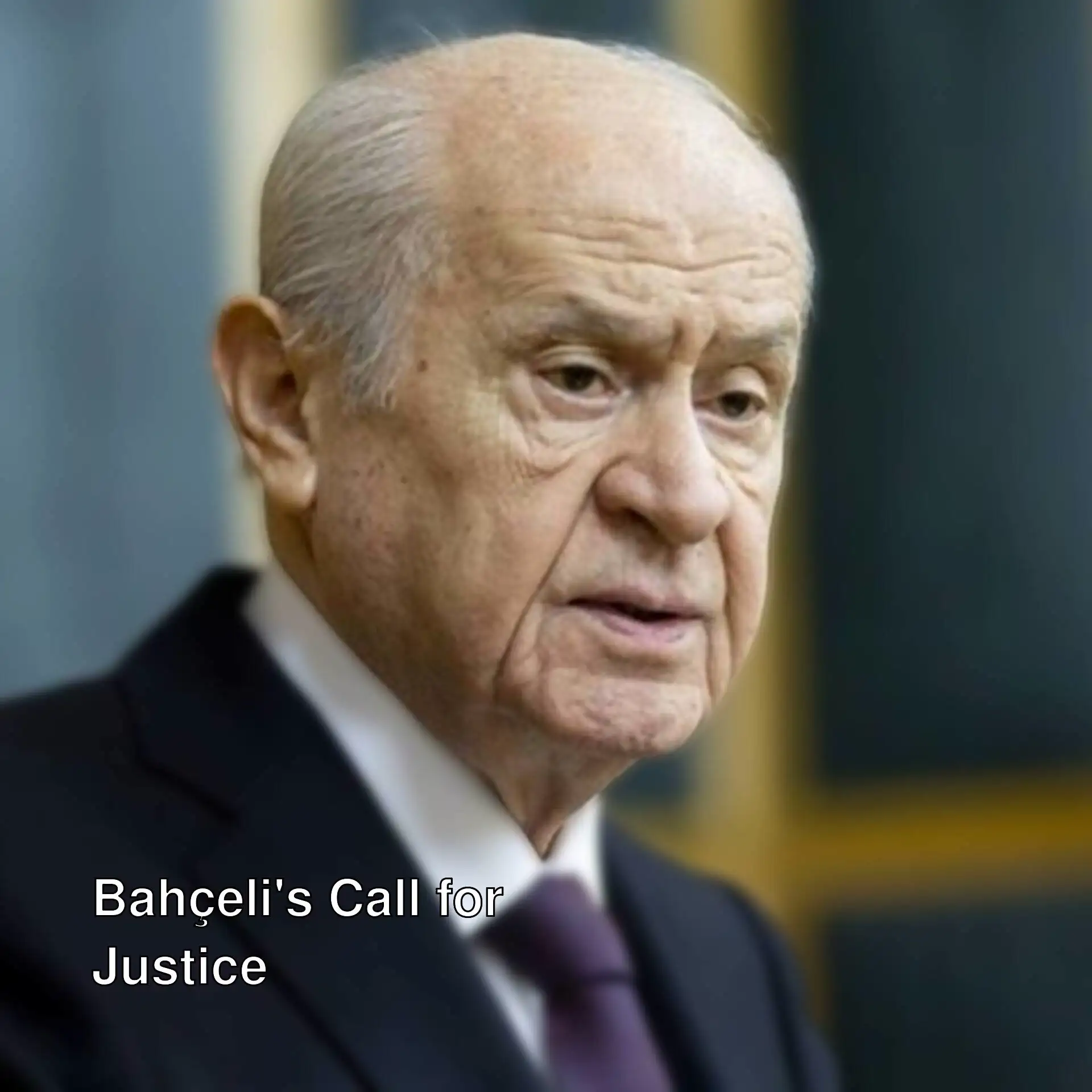 Devlet Bahçeli speaking at the group meeting.