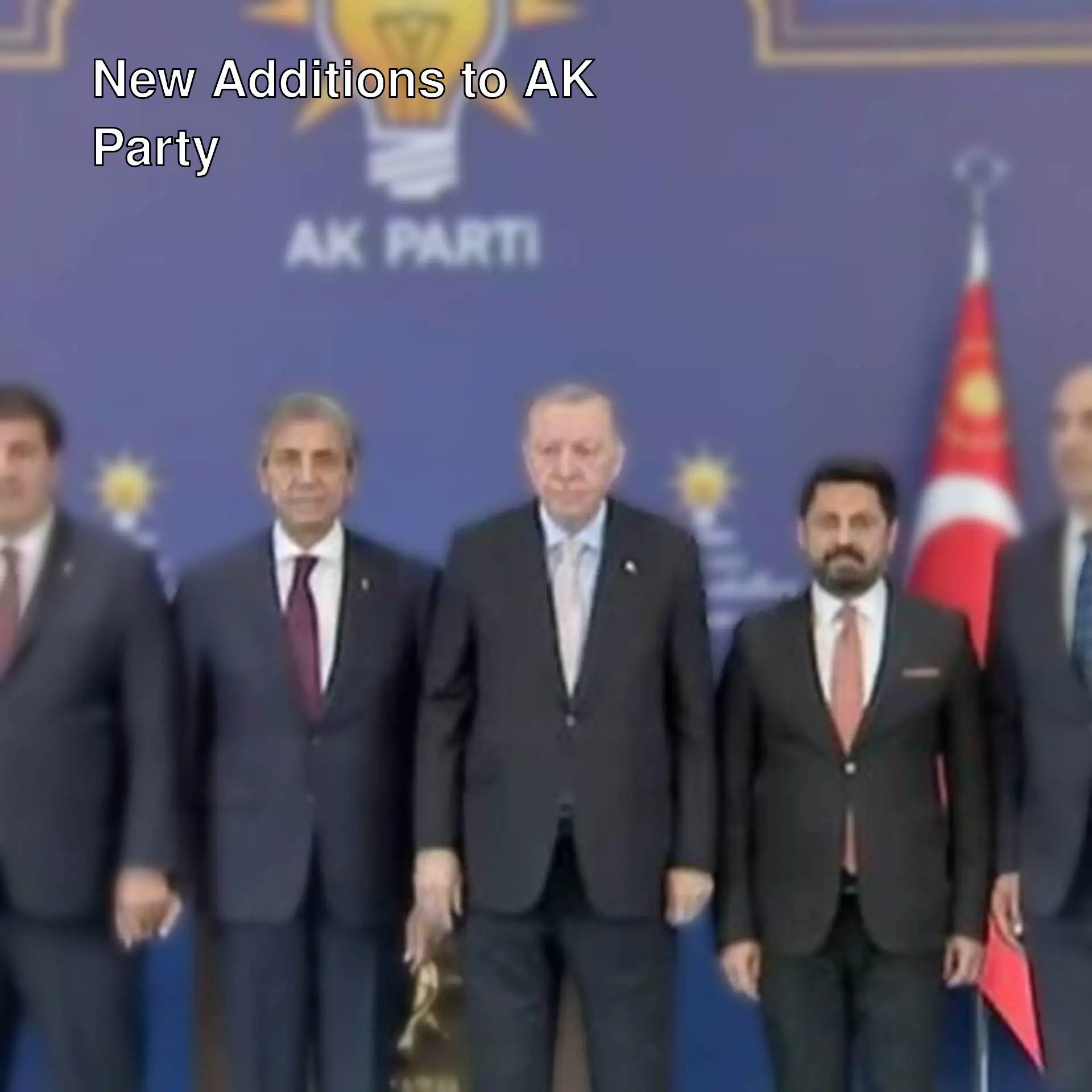 President Erdoğan awards badges to mayors who joined AK Party.
