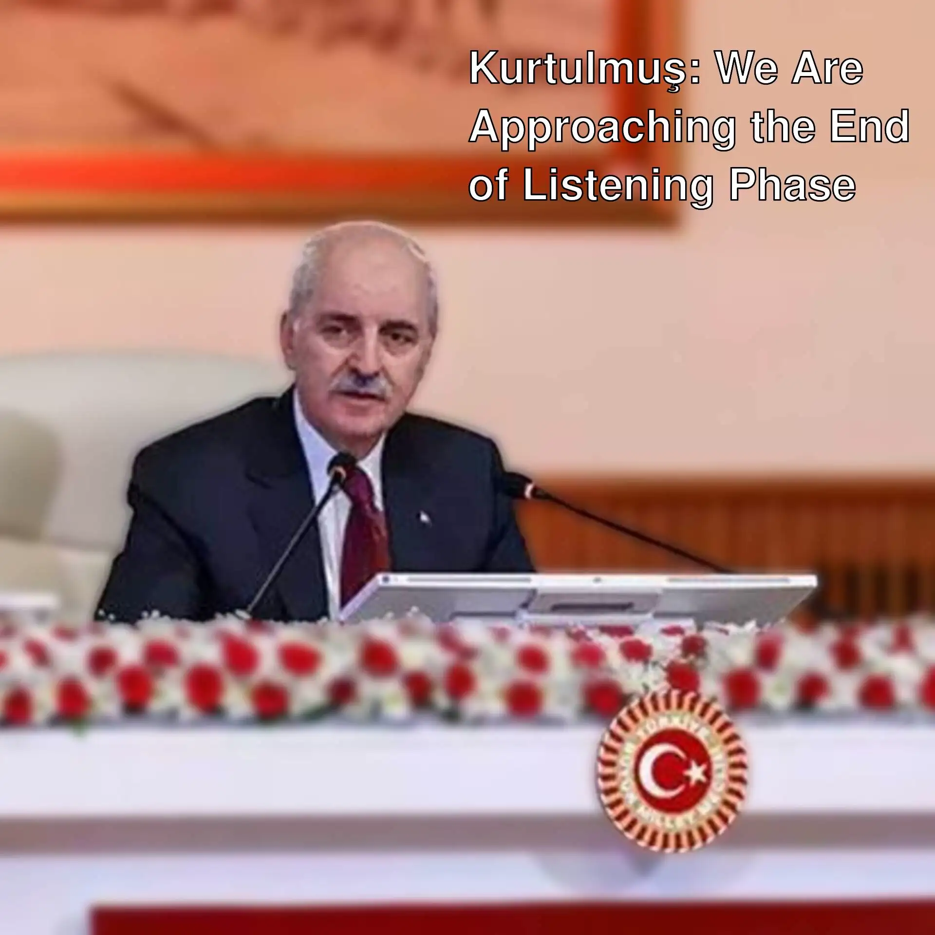 TBMM President Kurtulmuş speaking at the National Solidarity Commission meeting. TBMM President Kurtulmuş speaking at the National Solidarity Commission meeting.