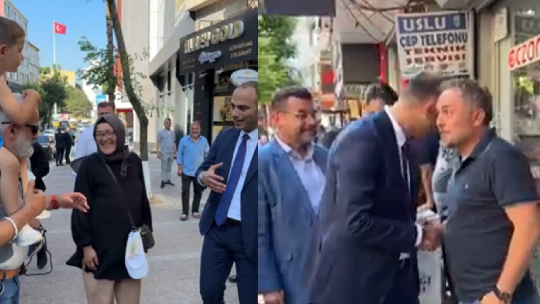Siyasi tartışmaların yaşandığı bir toplantı.