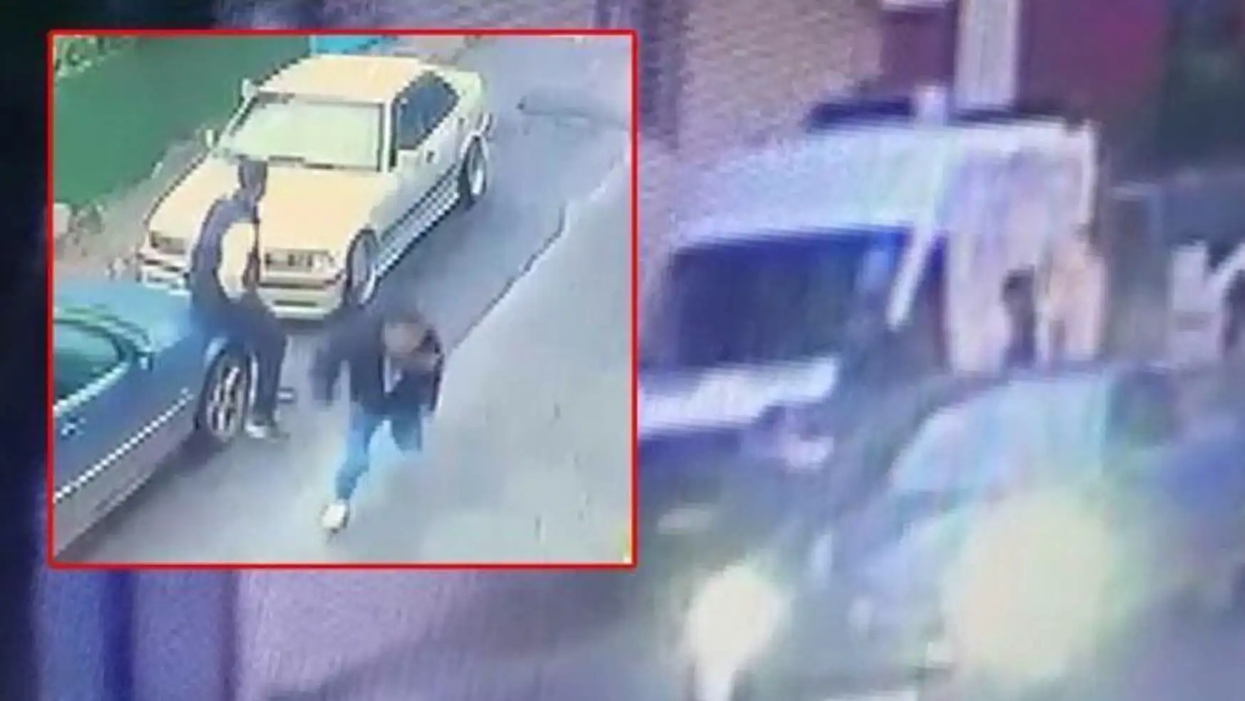 A man walking on the street. A man walking on the street.