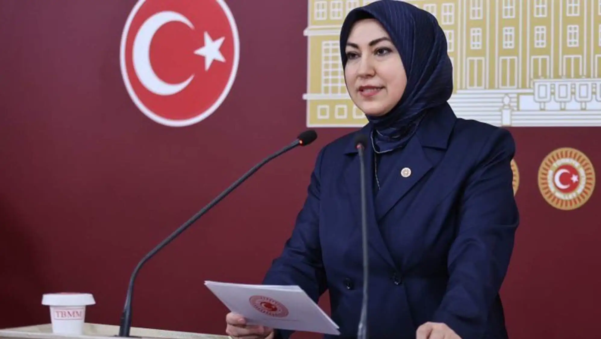 Bir kadın, doğal alanların korunması ile ilgili bir konuşma yapıyor. Bir kadın, doğal alanların korunması ile ilgili bir konuşma yapıyor.