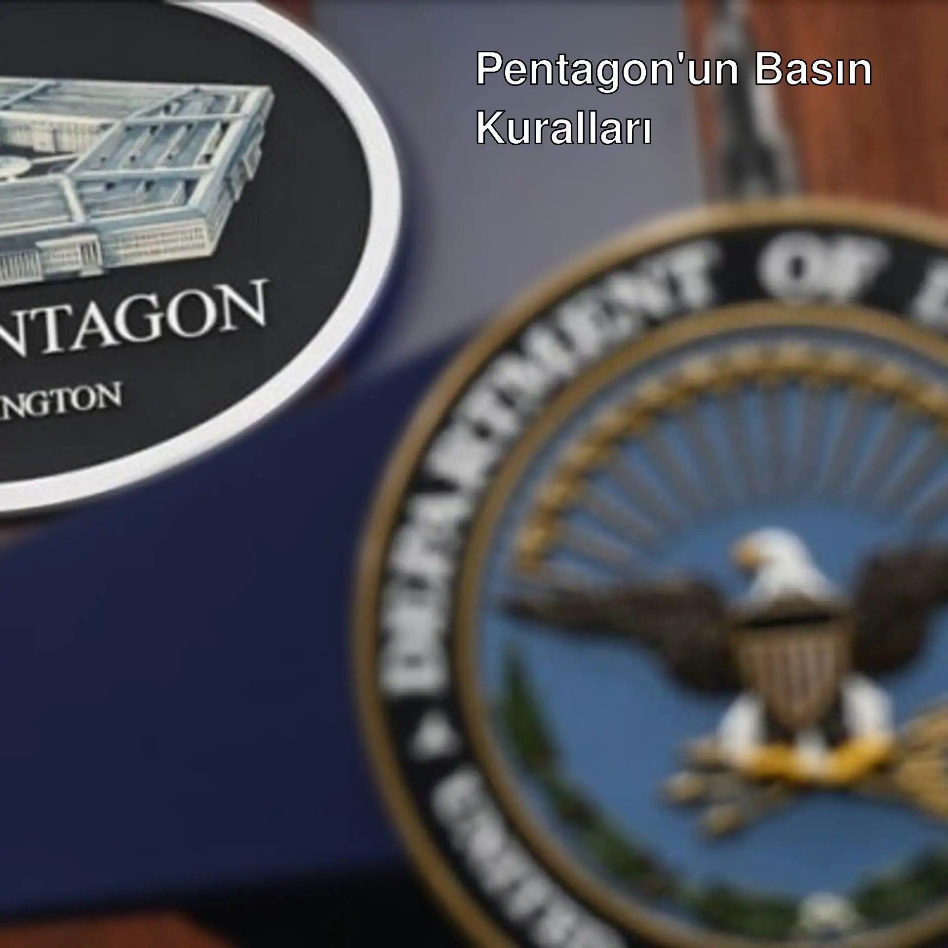 Pentagon'un yeni basın kurallarına dair bir işaret. Pentagon'un yeni basın kurallarına dair bir işaret.