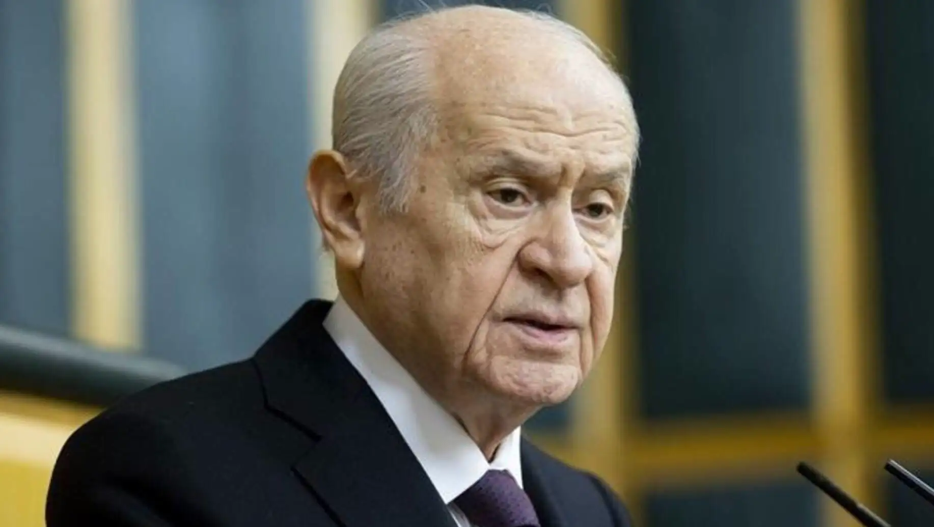 Devlet Bahçeli, MHP Genel Başkanı olarak grup toplantısında.