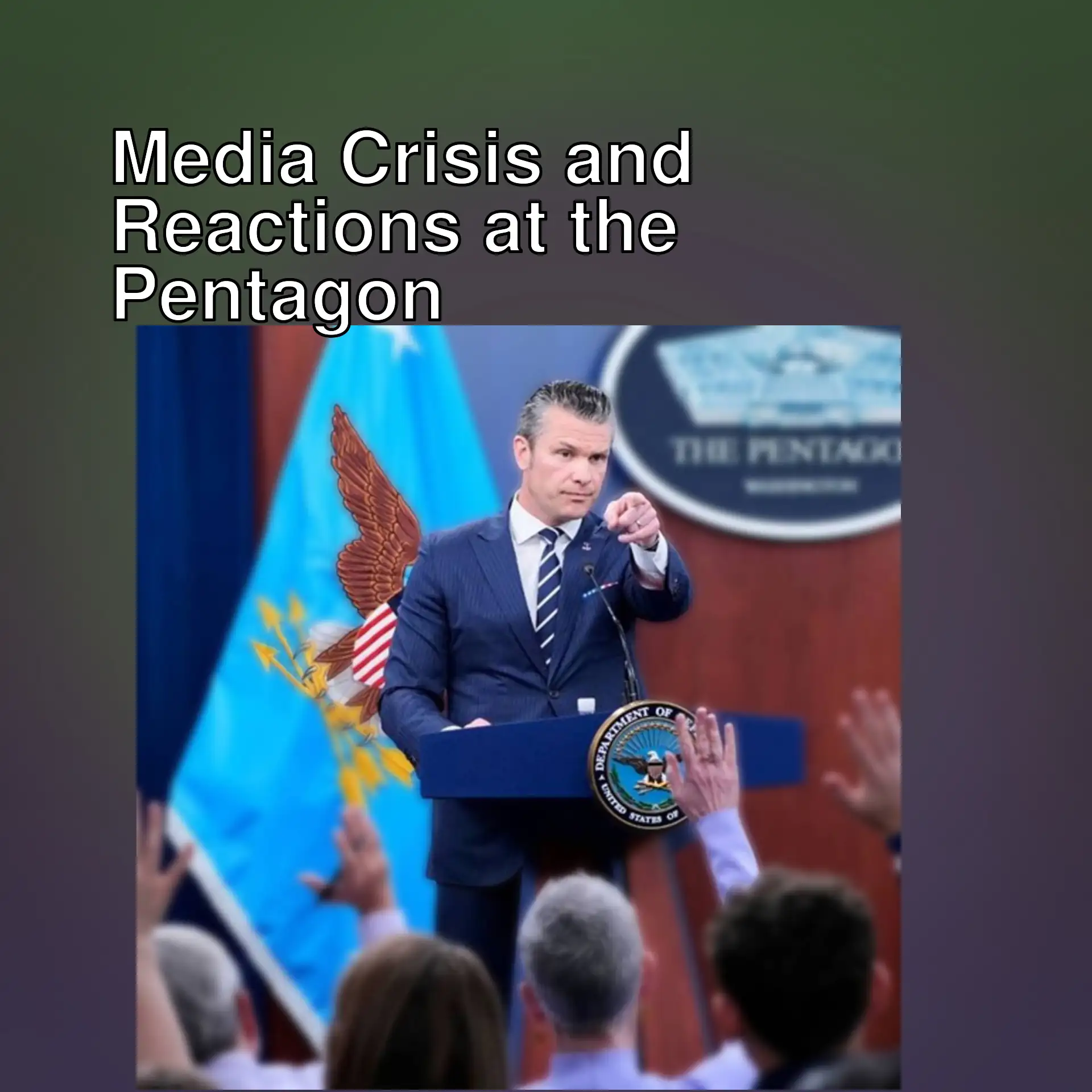 A meeting regarding press rules at the Pentagon. A meeting regarding press rules at the Pentagon.