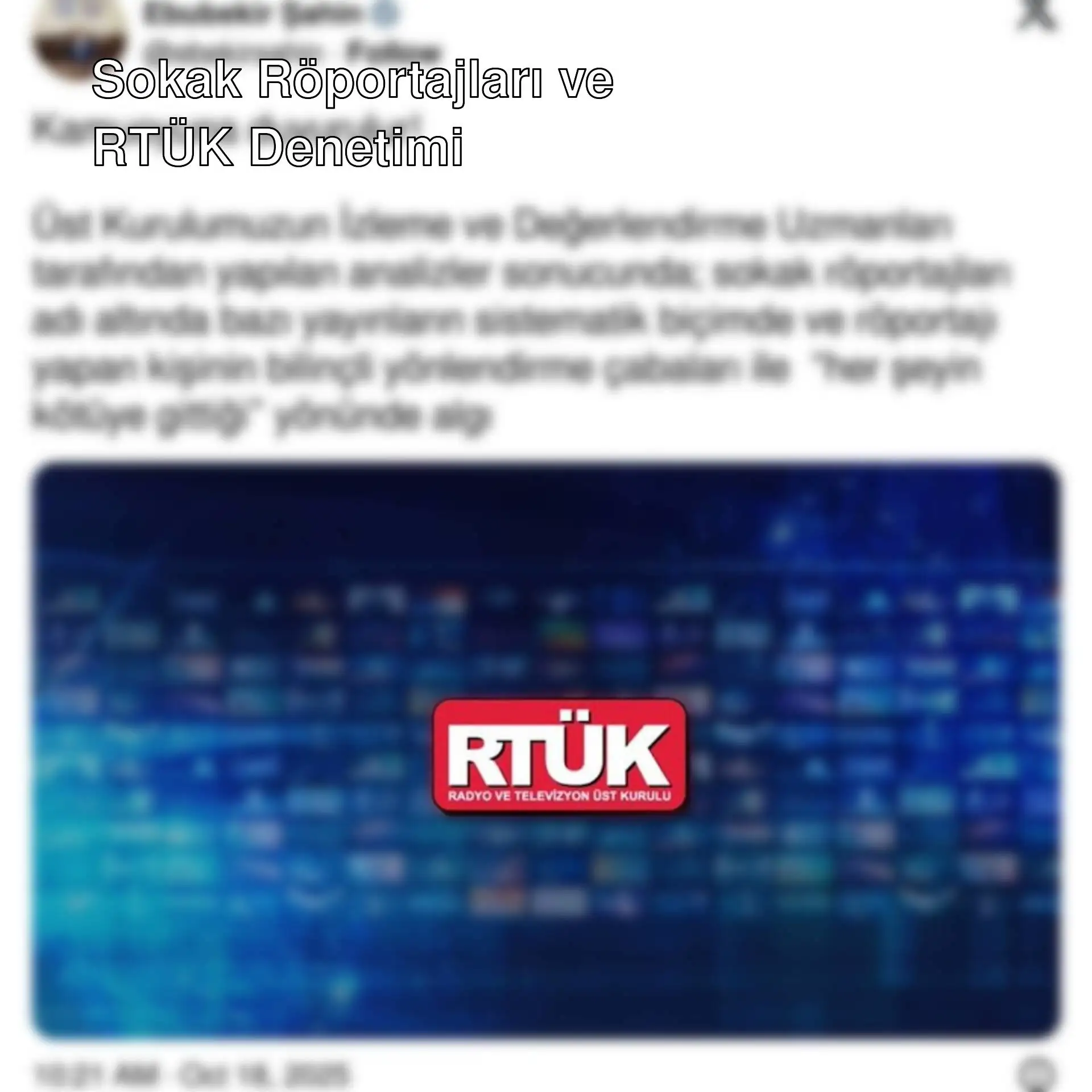 RTÜK Başkanı Ebubekir Şahin'in sokak röportajları ile ilgili açıklaması. RTÜK Başkanı Ebubekir Şahin'in sokak röportajları ile ilgili açıklaması.