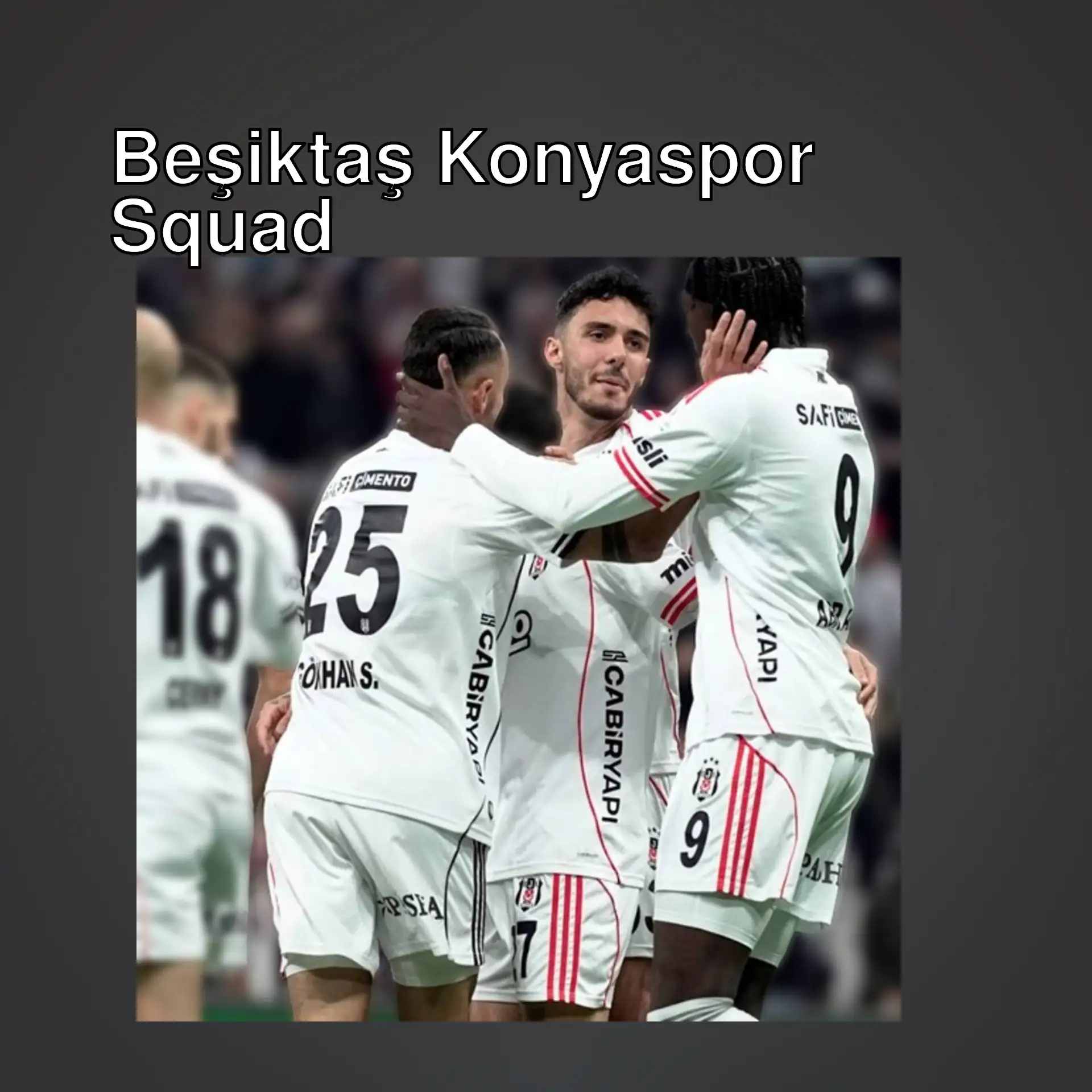 Beşiktaş football team players.
