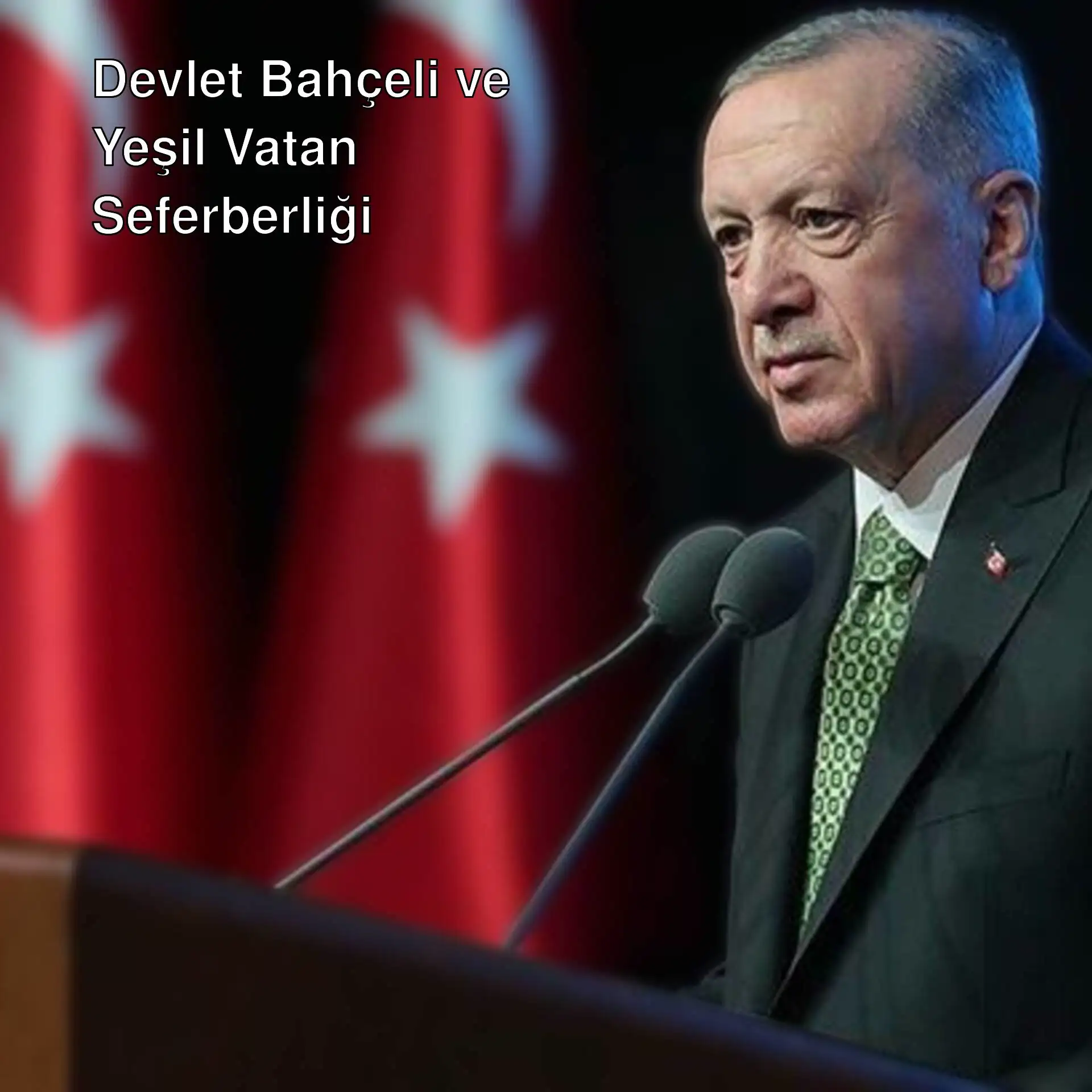 Cumhurbaşkanı Erdoğan, Yeşil Vatan Seferberliği'ni duyuruyor. Cumhurbaşkanı Erdoğan, Yeşil Vatan Seferberliği'ni duyuruyor.