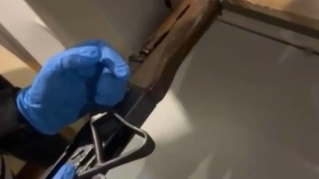 Kalashnikov found in the hotel room.