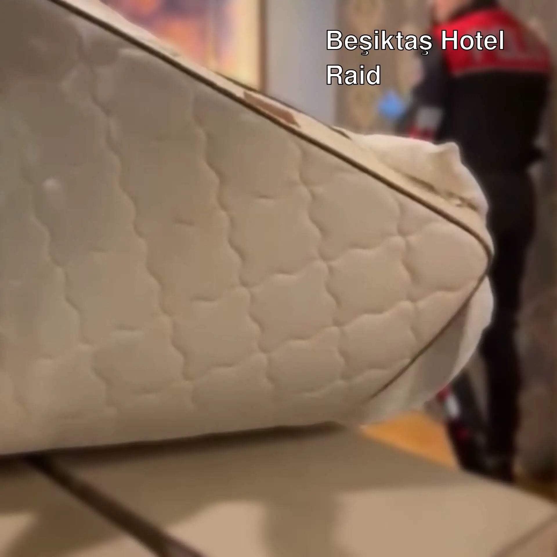 Weapons seized during the hotel raid.