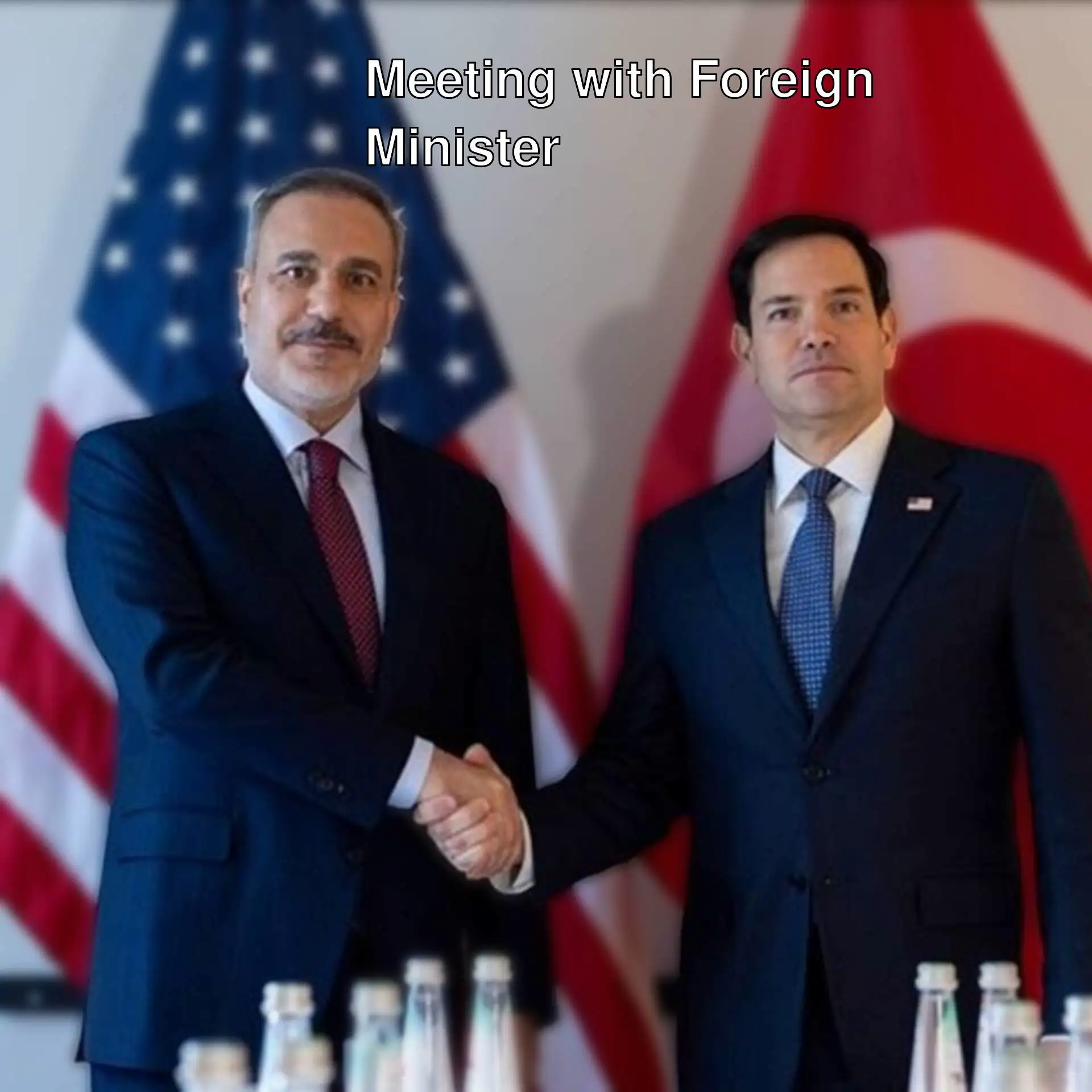 Foreign Minister Hakan Fidan and US Secretary of State Marco Rubio are meeting. Foreign Minister Hakan Fidan and US Secretary of State Marco Rubio are meeting.