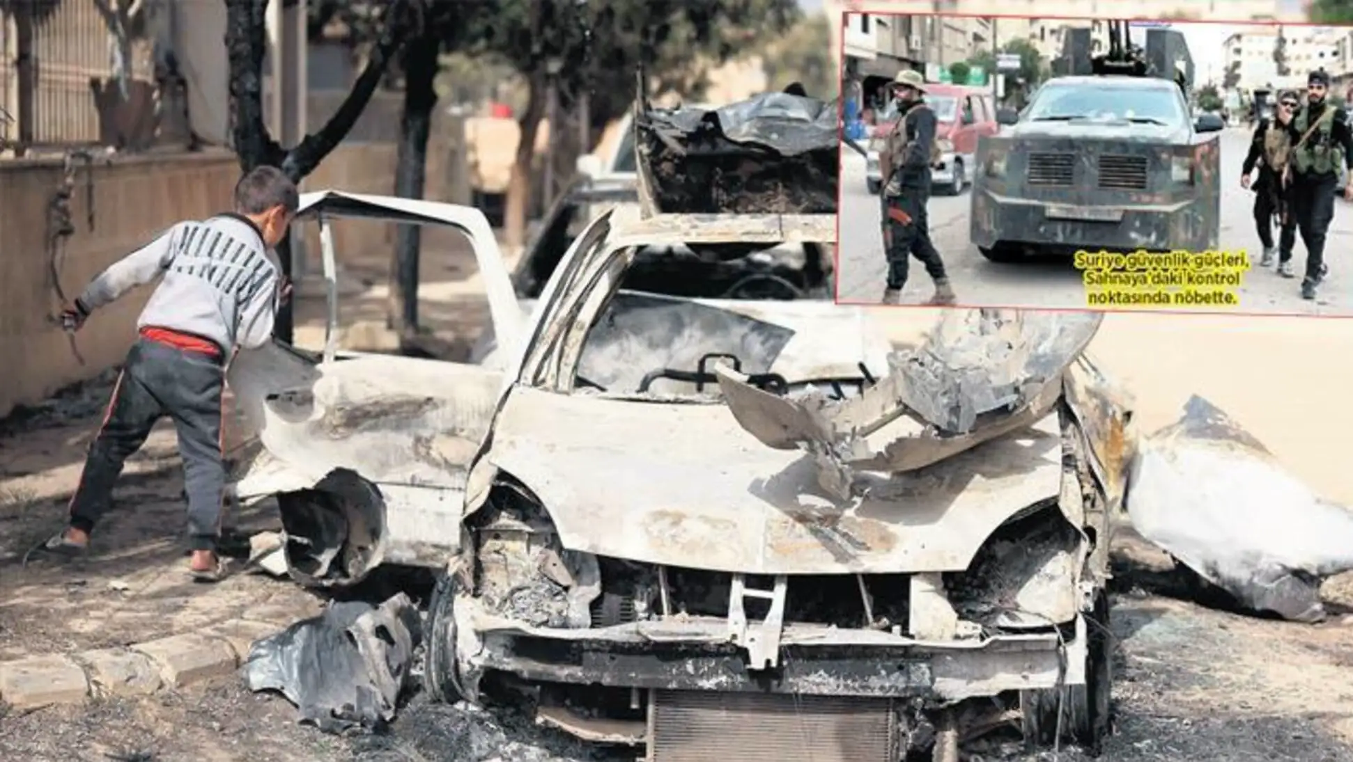 Military vehicles advancing in Syria. Military vehicles advancing in Syria.