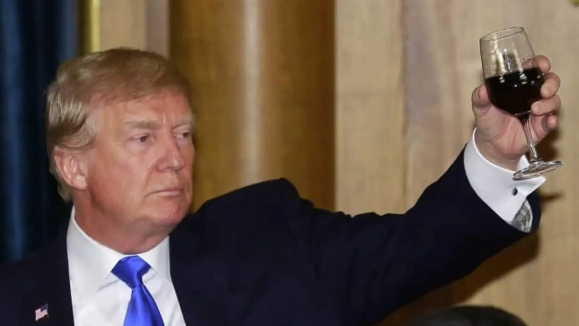 Trump makes a statement regarding trade tensions with the European Union. Trump makes a statement regarding trade tensions with the European Union.
