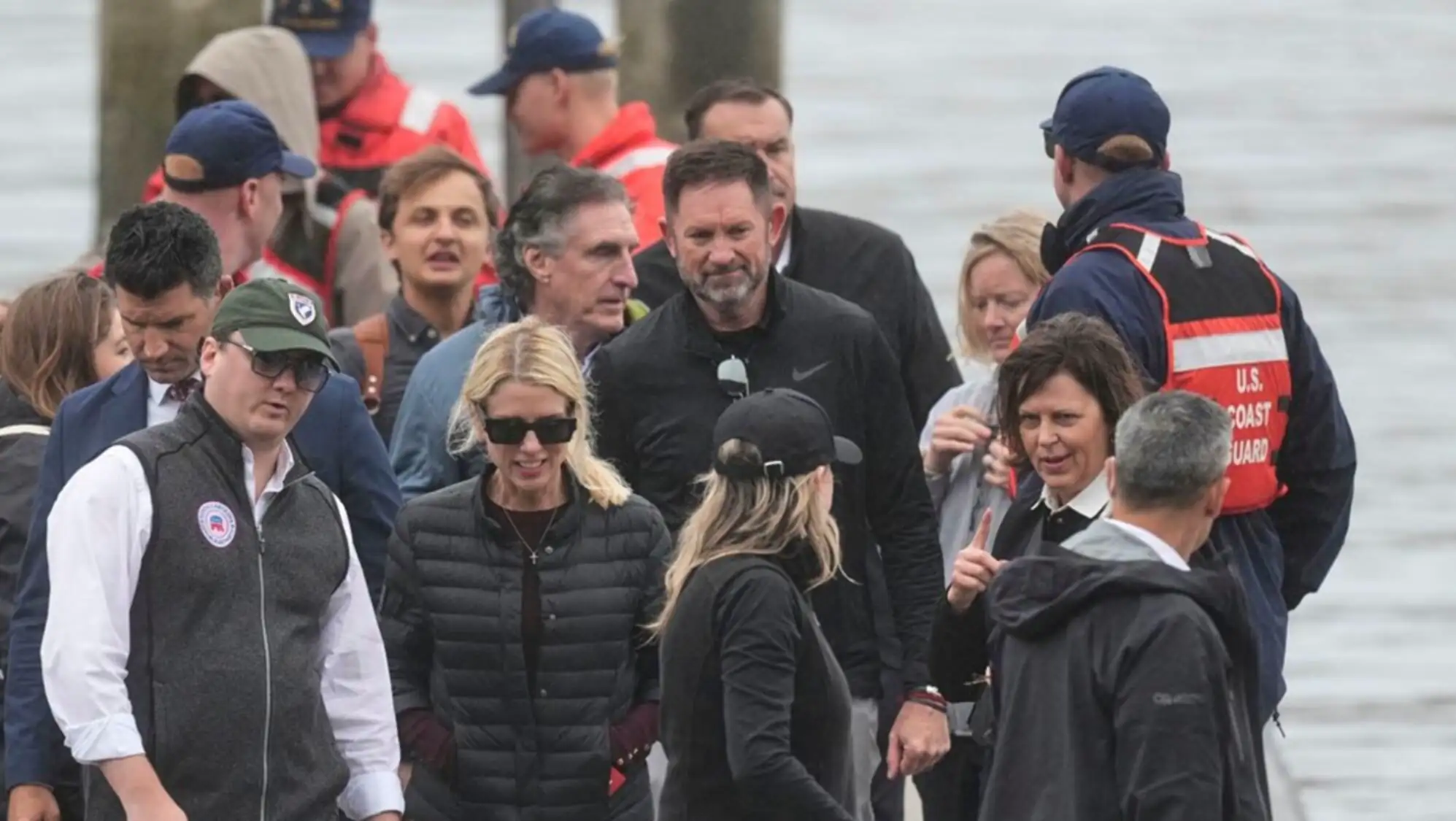A snapshot of Trump and the ministers during their visit to Alcatraz.