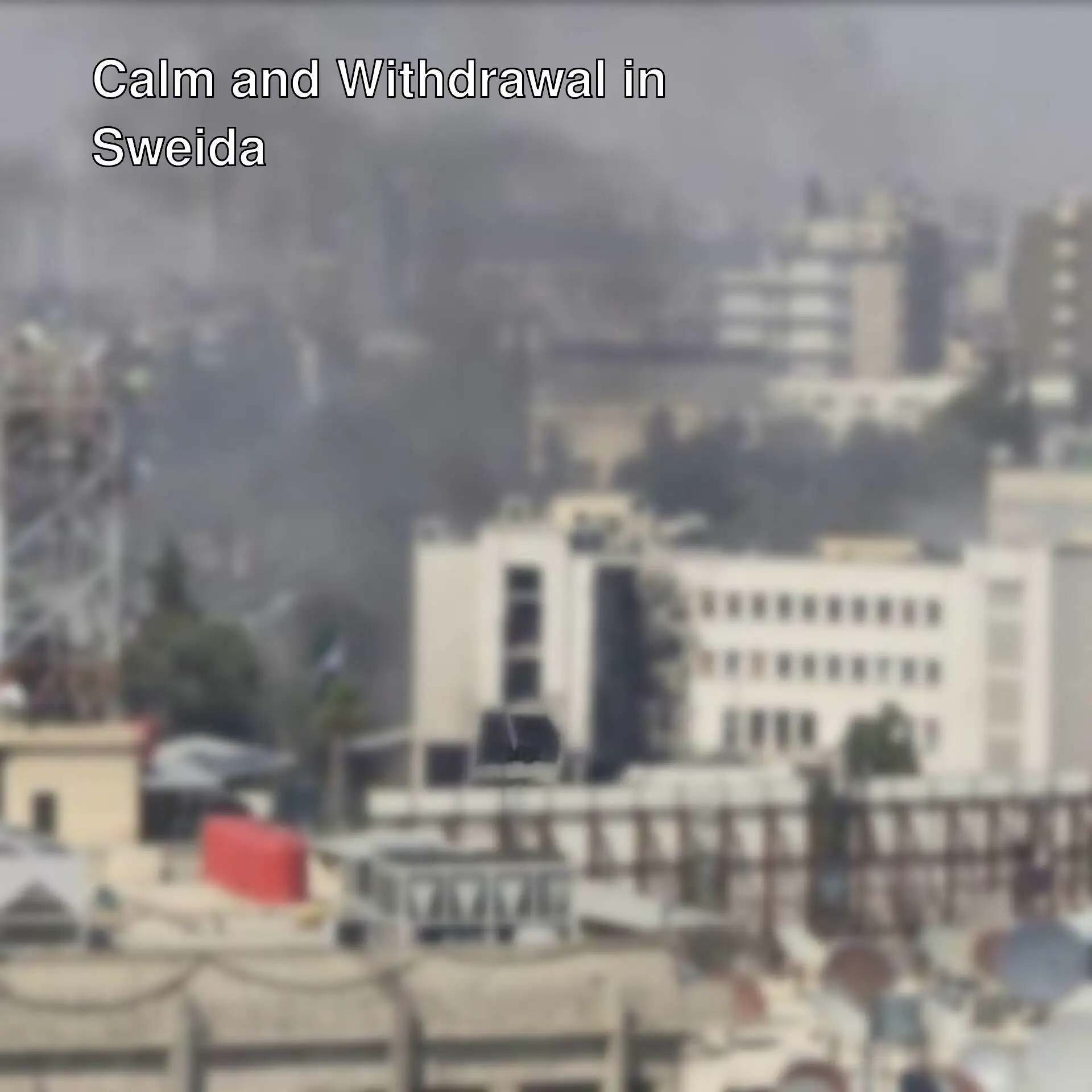 A city with smoke coming out of it. A city with smoke coming out of it.