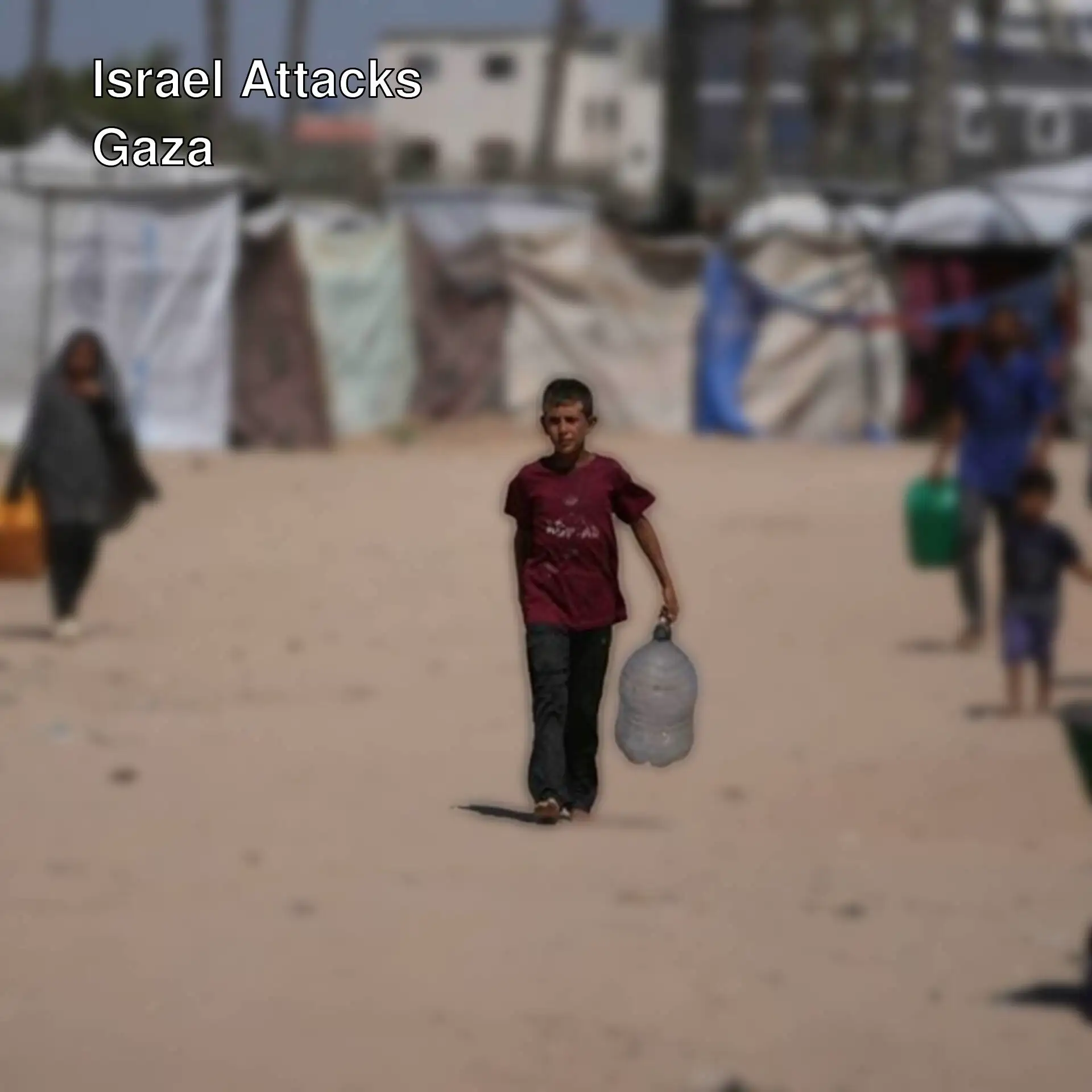 A group of people during Israeli operations in Gaza. A group of people during Israeli operations in Gaza.