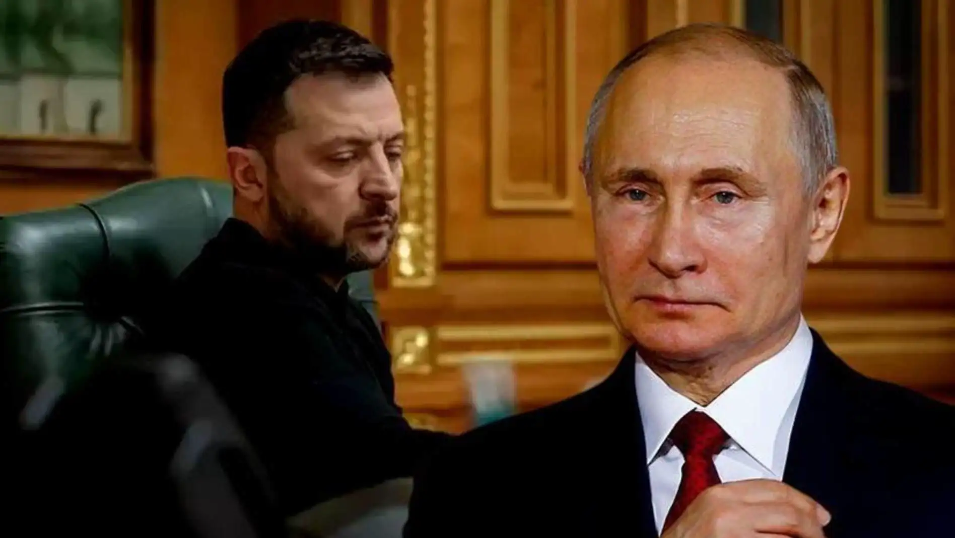 Zelensky speaking at a press conference. Zelensky speaking at a press conference.