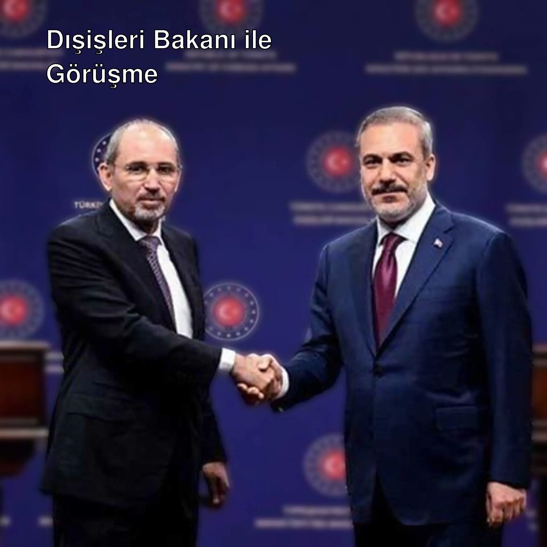Dışişleri Bakanı Hakan Fidan ve Ürdün Dışişleri Bakanı Ayman Safadi görüşme yapıyor.
