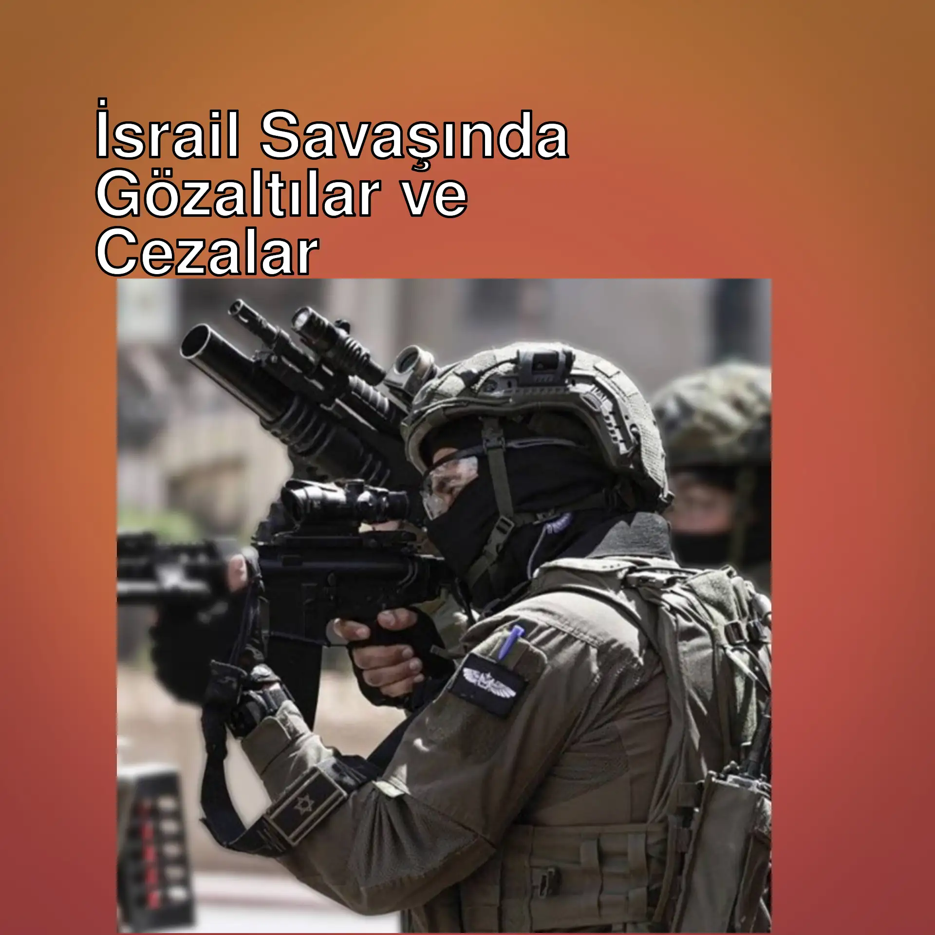Bir grup askerin silahlarla poz verdiği görüntü. Bir grup askerin silahlarla poz verdiği görüntü.