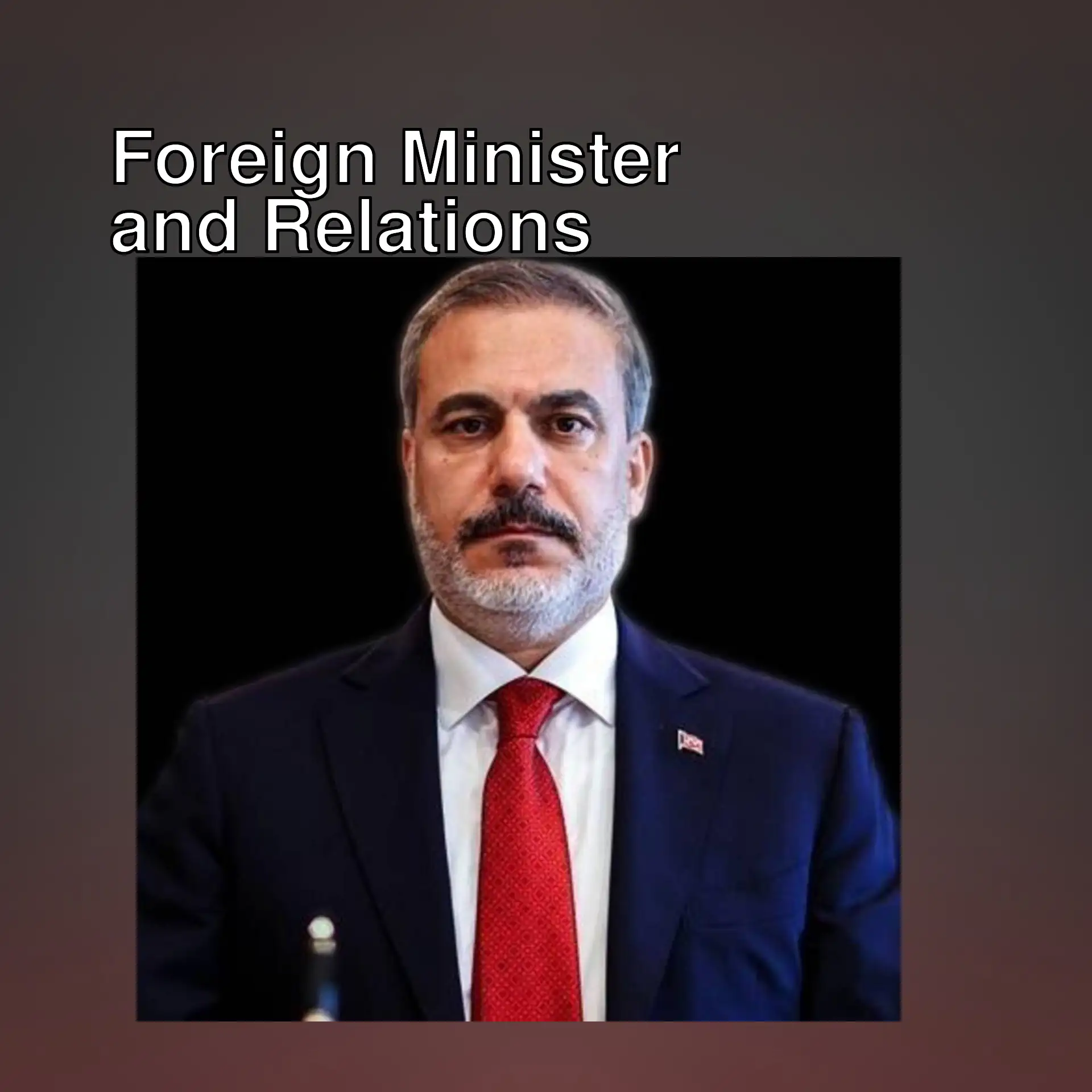 Foreign Minister Hakan Fidan.
