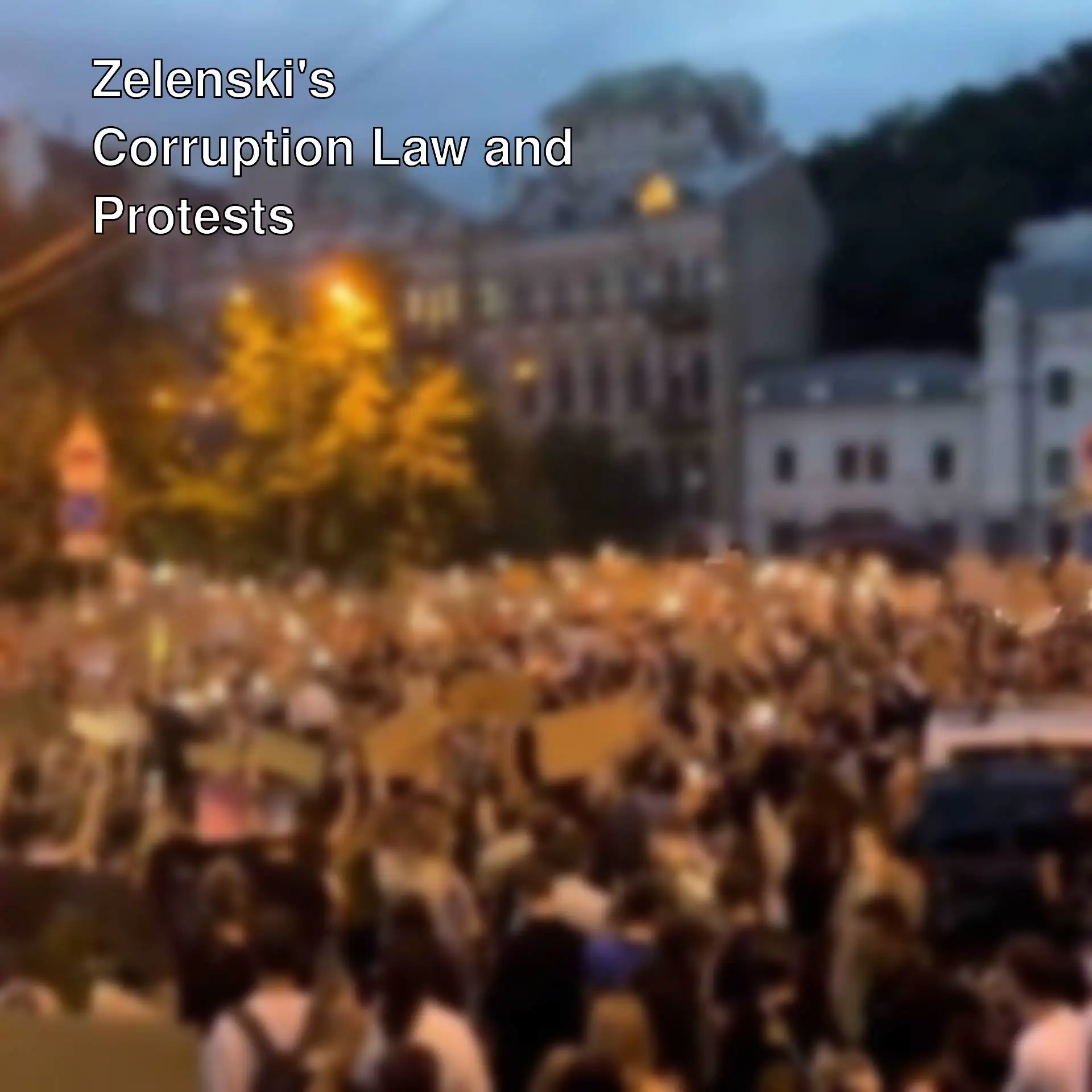 A group of people protesting in Ukraine. A group of people protesting in Ukraine.