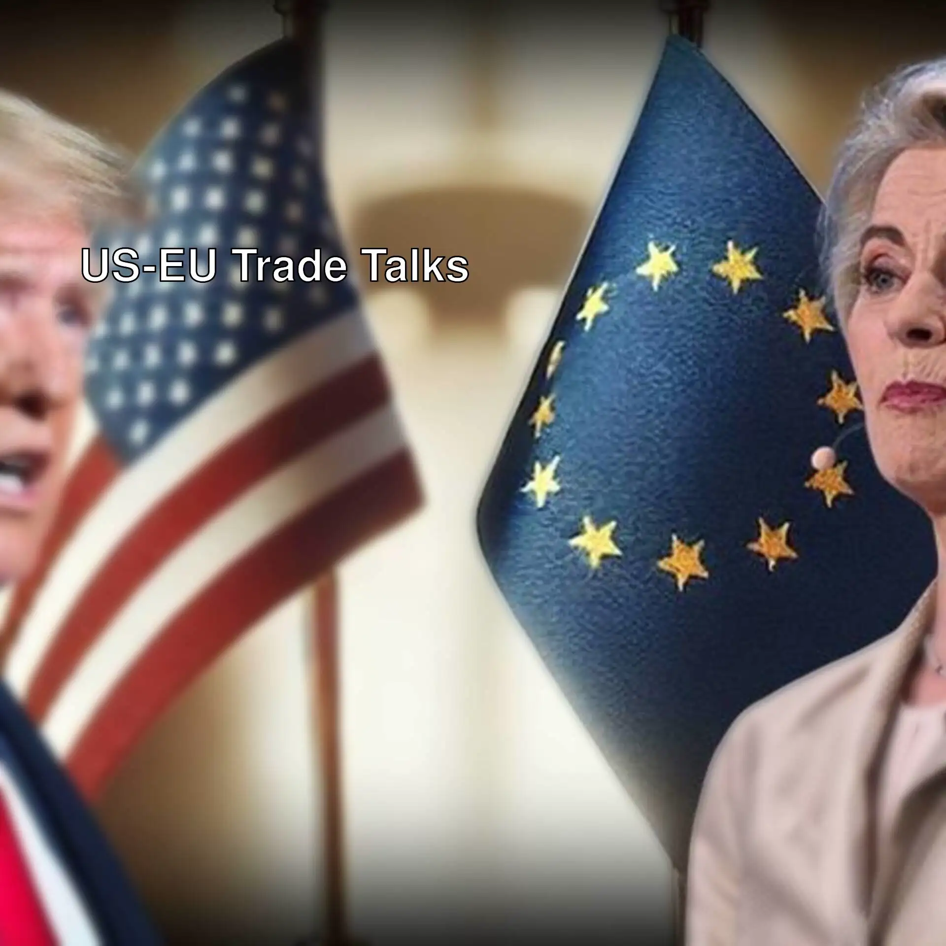 President Trump and EU Commission President von der Leyen are meeting.