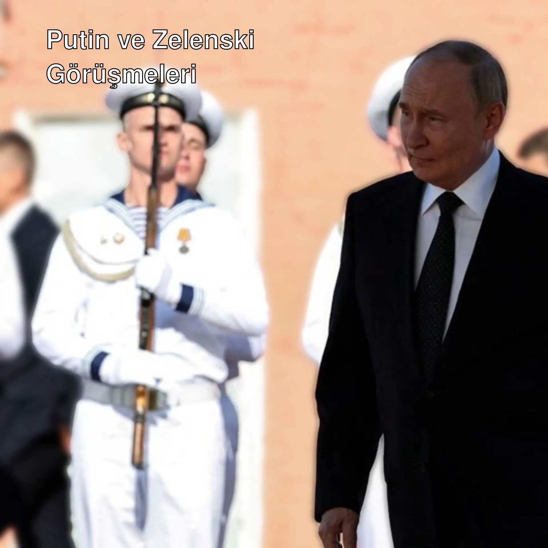 Putin ve Zelenski görüşmeleri hakkında bilgi veren bir görüntü. Putin ve Zelenski görüşmeleri hakkında bilgi veren bir görüntü.