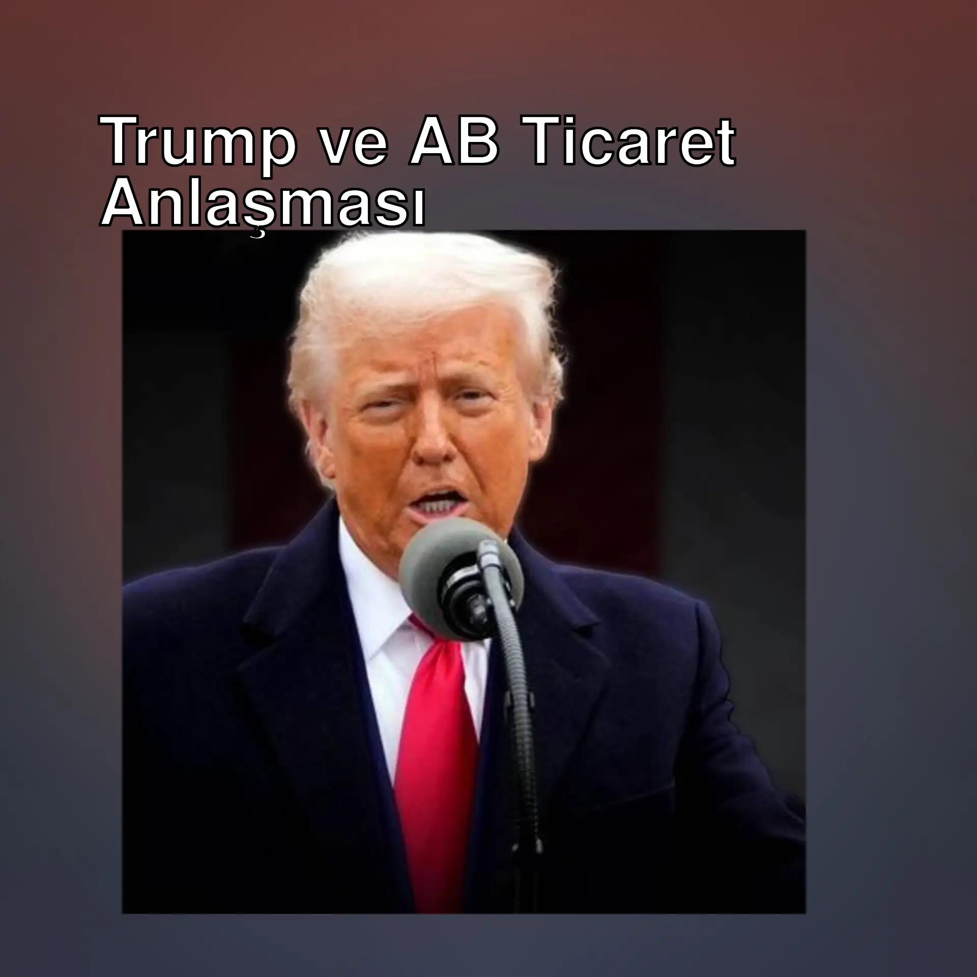 ABD Başkanı Trump, AB ile ticaret anlaşmasını duyuruyor. ABD Başkanı Trump, AB ile ticaret anlaşmasını duyuruyor.