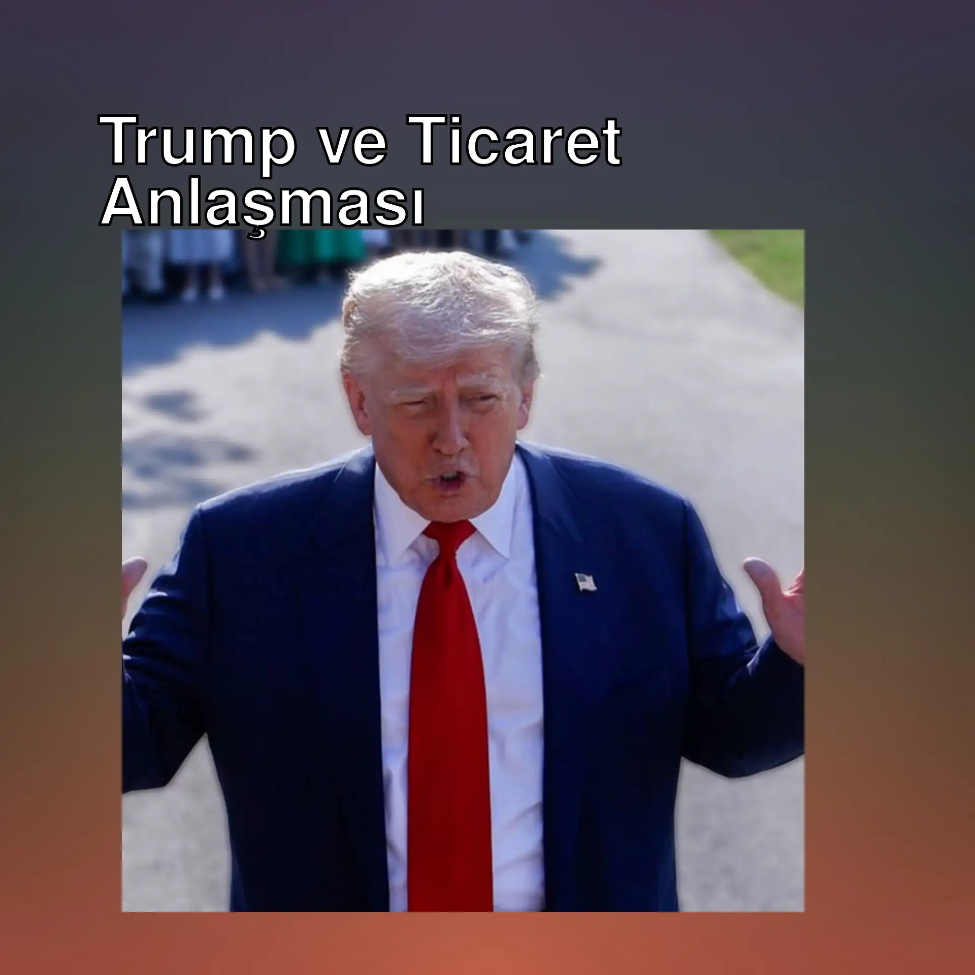 Trump, ABD ve AB arasında ticaret anlaşmasını duyuruyor.