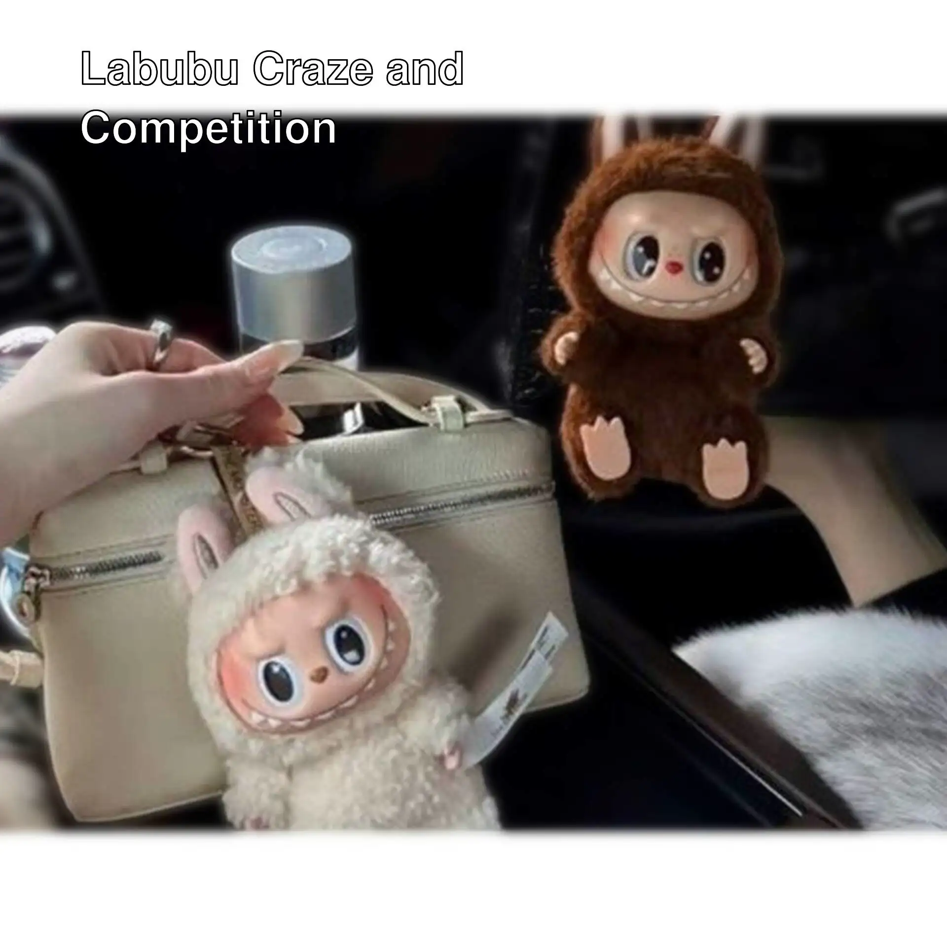 A hand holding a purse and a stuffed animal. A hand holding a purse and a stuffed animal.