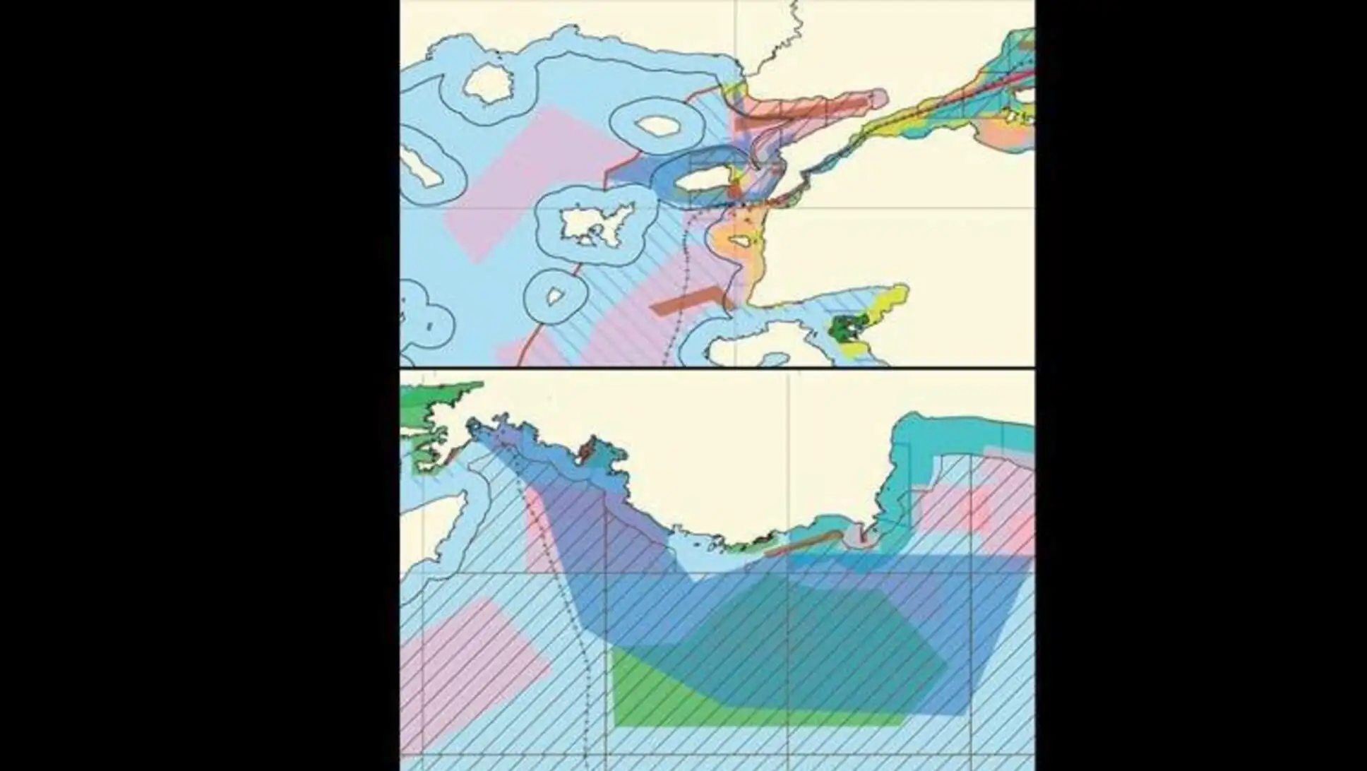 Ege ve Akdeniz'deki deniz koruma alanlarının haritası. Ege ve Akdeniz'deki deniz koruma alanlarının haritası.