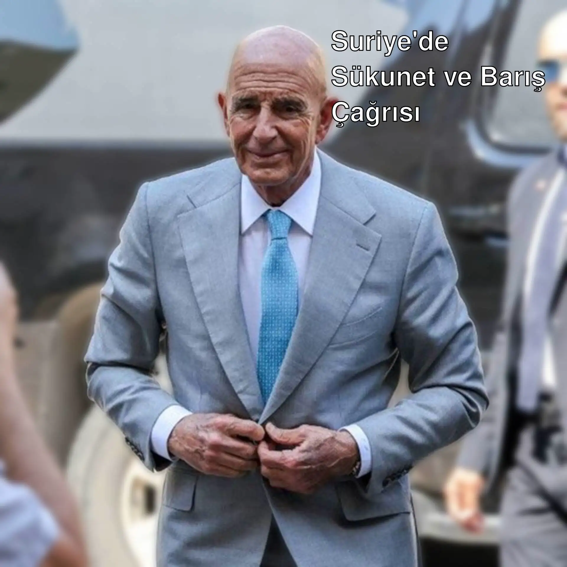 ABD Elçisi Tom Barrack, Suriye'de sükunet çağrısı yapıyor. ABD Elçisi Tom Barrack, Suriye'de sükunet çağrısı yapıyor.