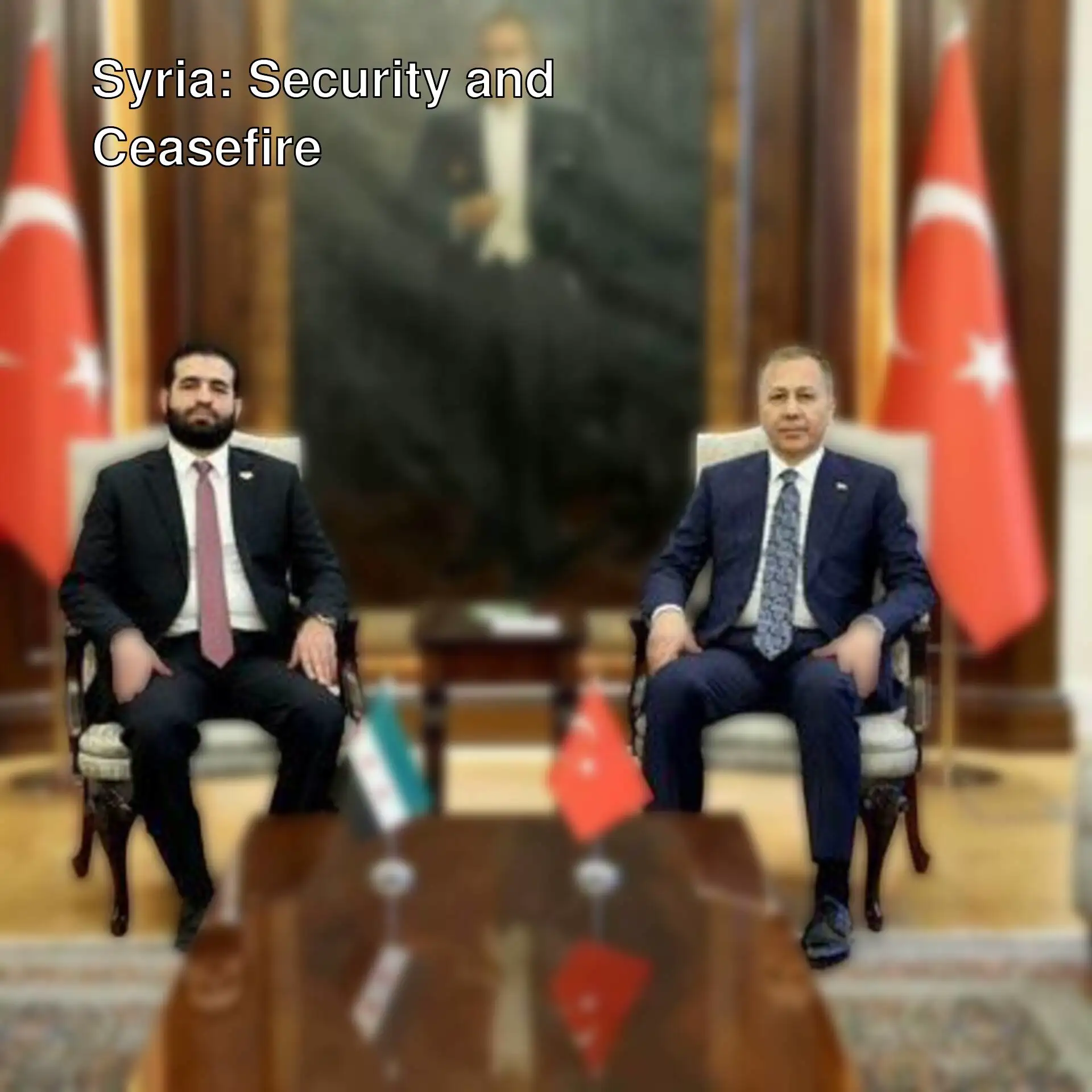 Syria Interior Minister Hattab requested security support from Turkey. Syria Interior Minister Hattab requested security support from Turkey.