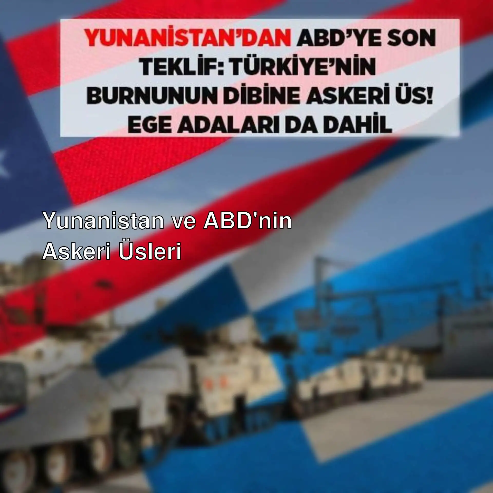 Yunanistan'da askeri tanklar.