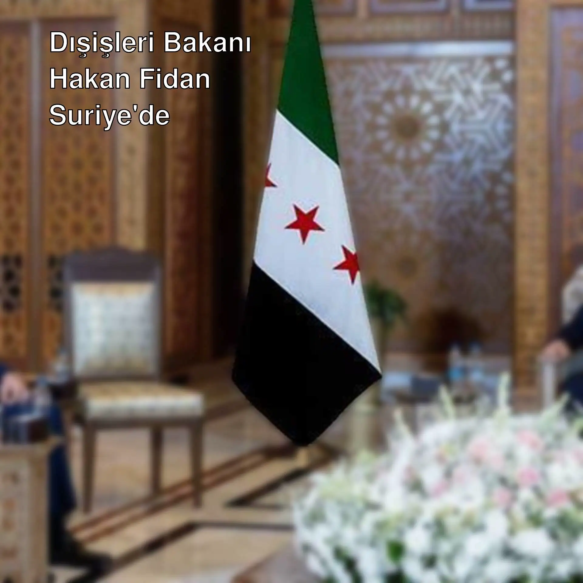 Dışişleri Bakanı Hakan Fidan, Suriye Cumhurbaşkanı ile görüşme sırasında.