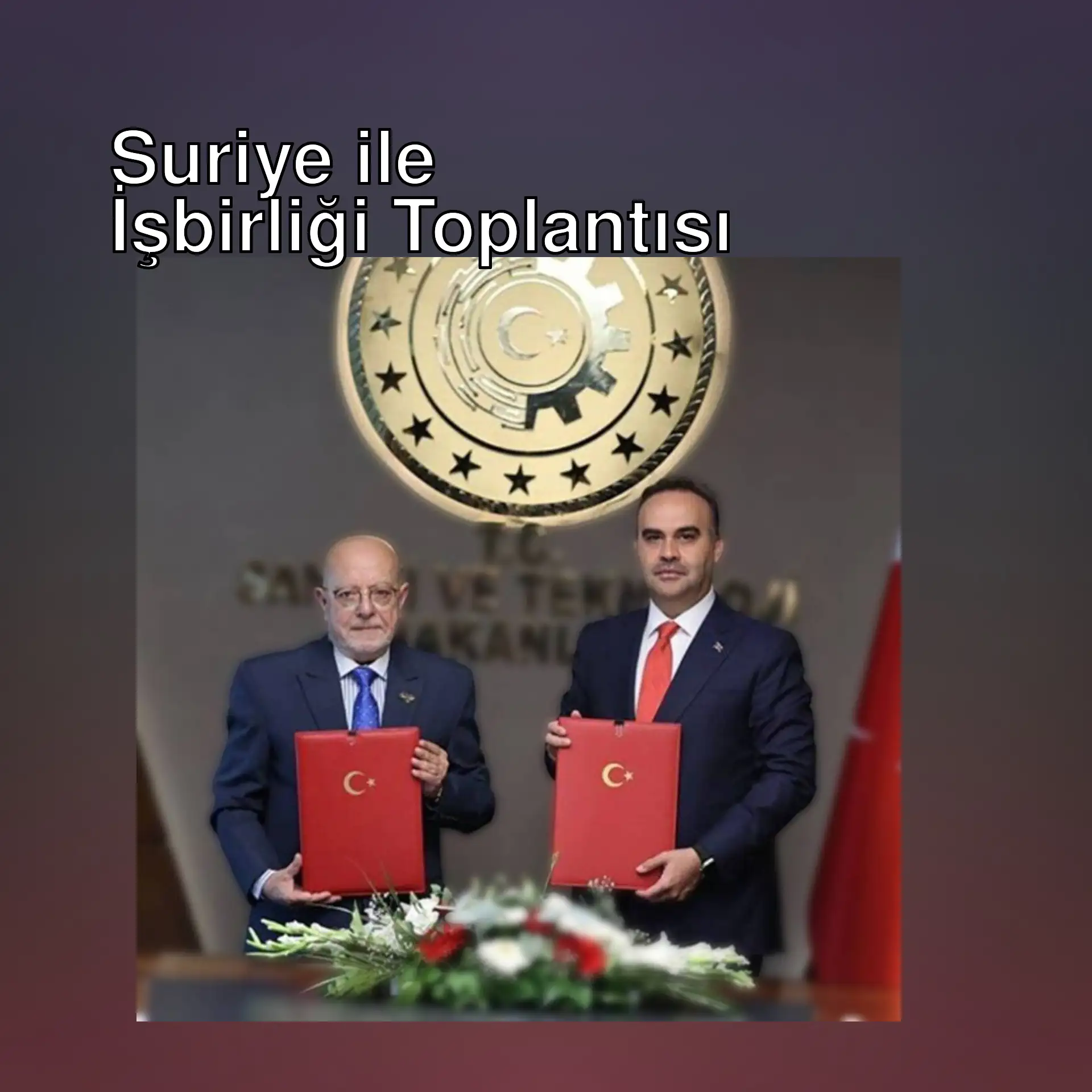 Bakan Kacır, Suriyeli mevkidaşı ile görüşme yapıyor.