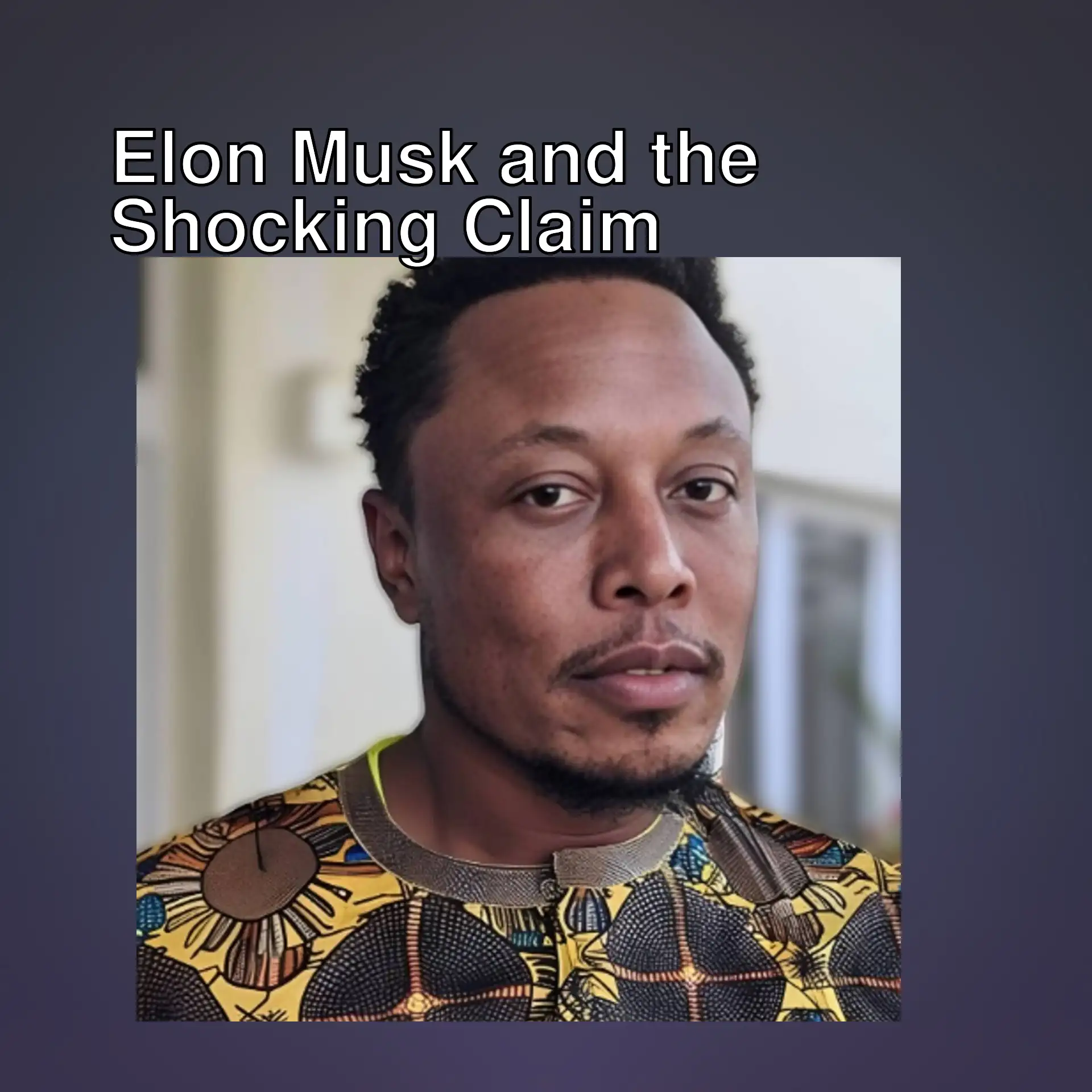 Man claiming to be Elon Musk's first child. Man claiming to be Elon Musk's first child.