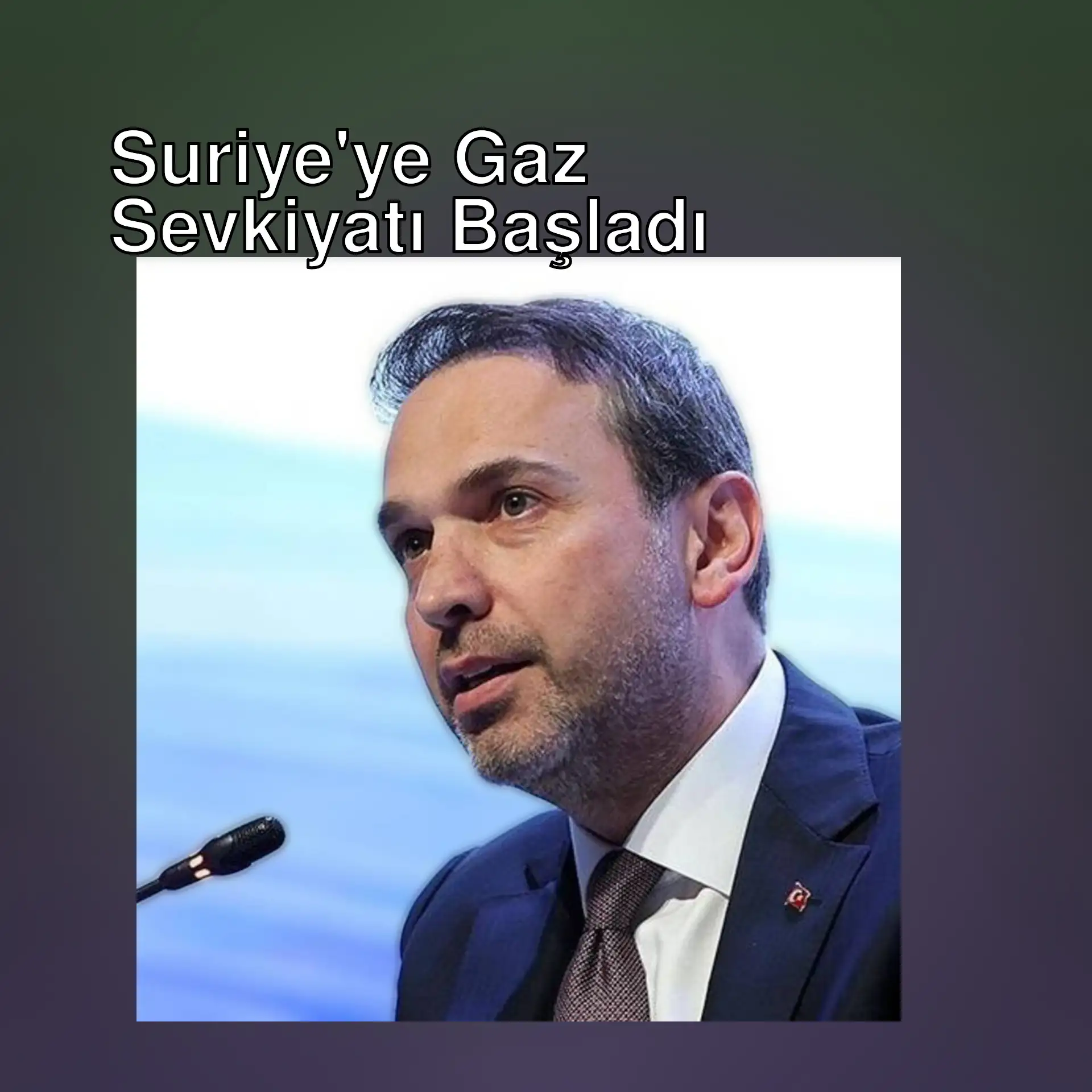 Bakan Bayraktar, Suriye'ye gaz sevkiyatı hakkında konuşuyor. Bakan Bayraktar, Suriye'ye gaz sevkiyatı hakkında konuşuyor.