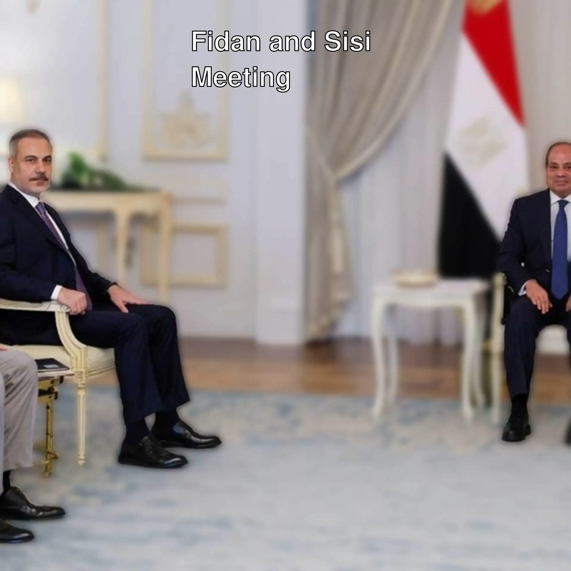 Foreign Minister Hakan Fidan met with Egyptian President Sisi. Foreign Minister Hakan Fidan met with Egyptian President Sisi.