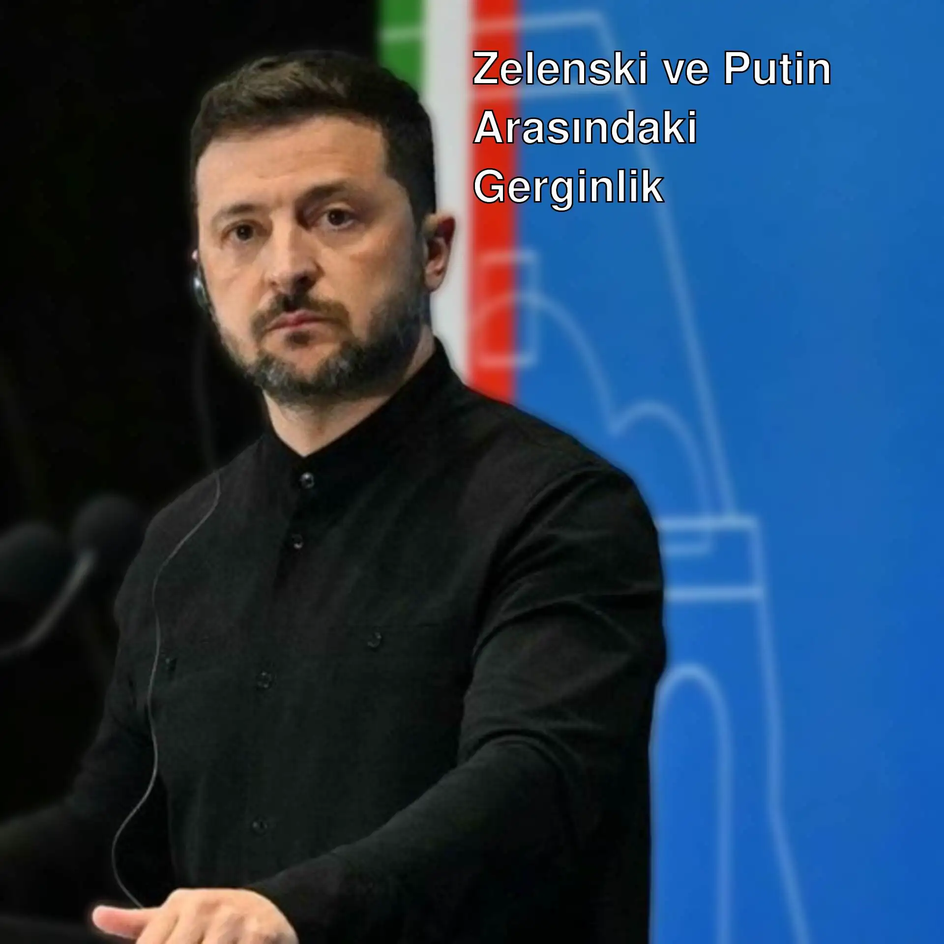 Zelenski, basın toplantısında Putin'i eleştiriyor. Zelenski, basın toplantısında Putin'i eleştiriyor.