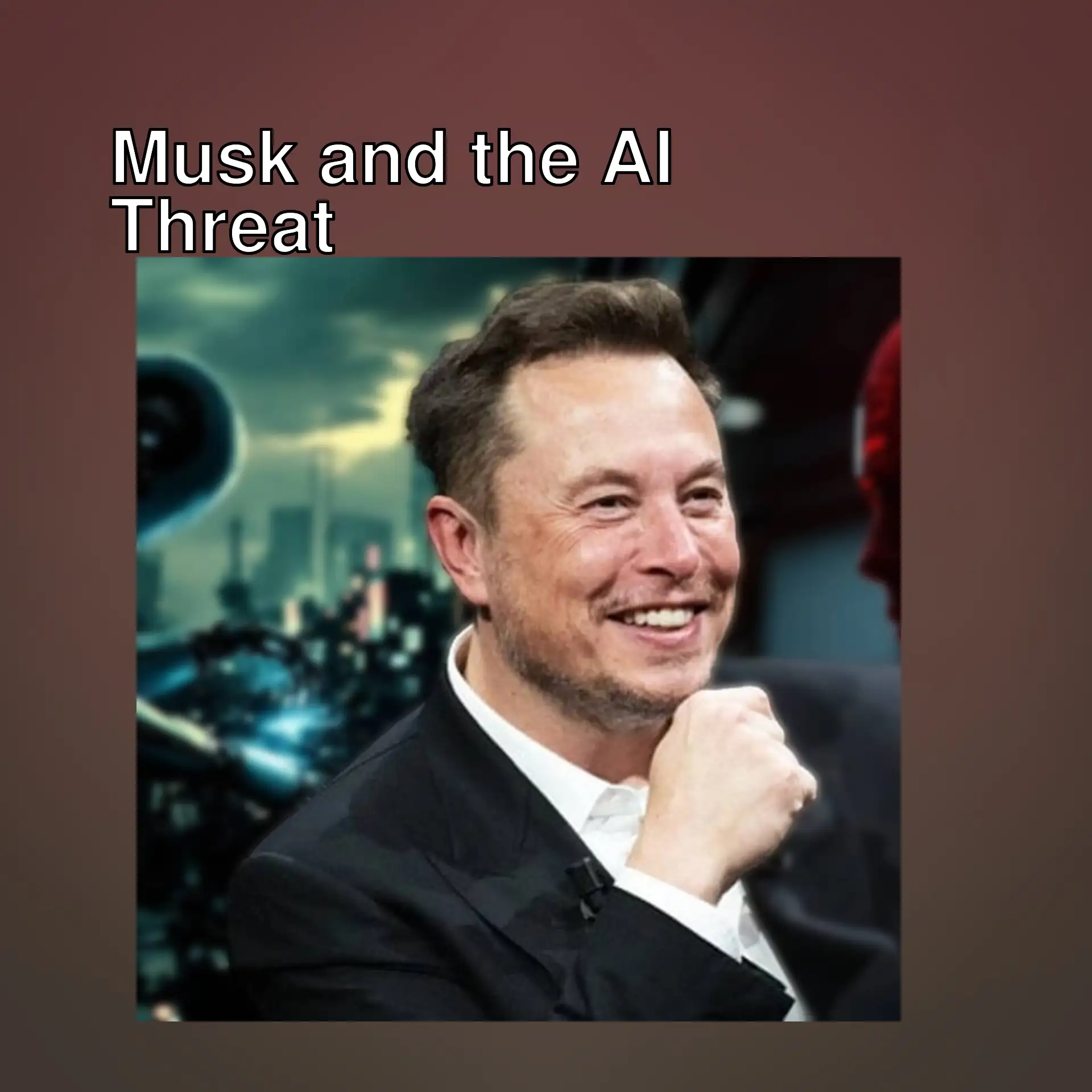 Elon Musk making statements about artificial intelligence. Elon Musk making statements about artificial intelligence.