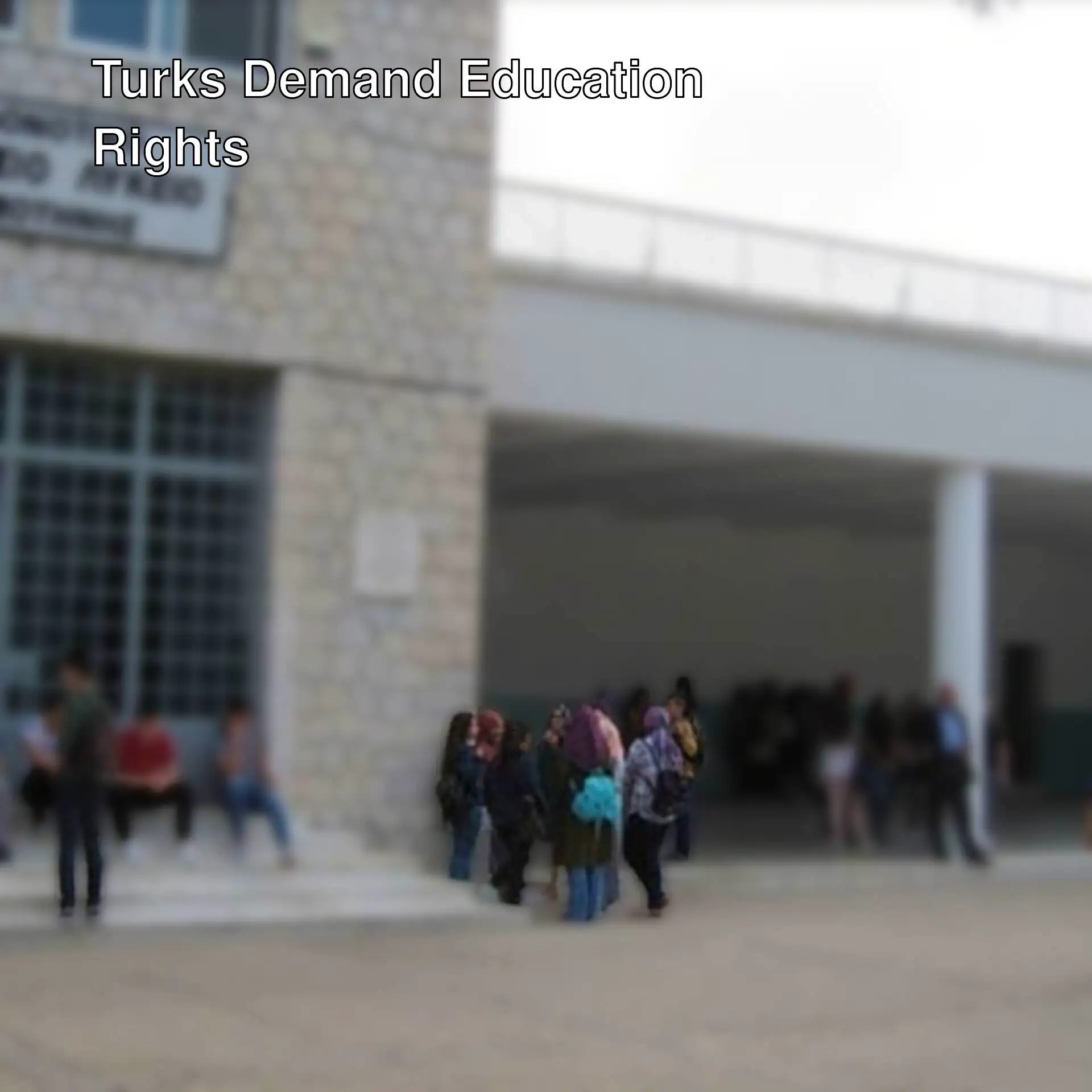 Turkish minority in Greece gathered to protect their right to education. Turkish minority in Greece gathered to protect their right to education.