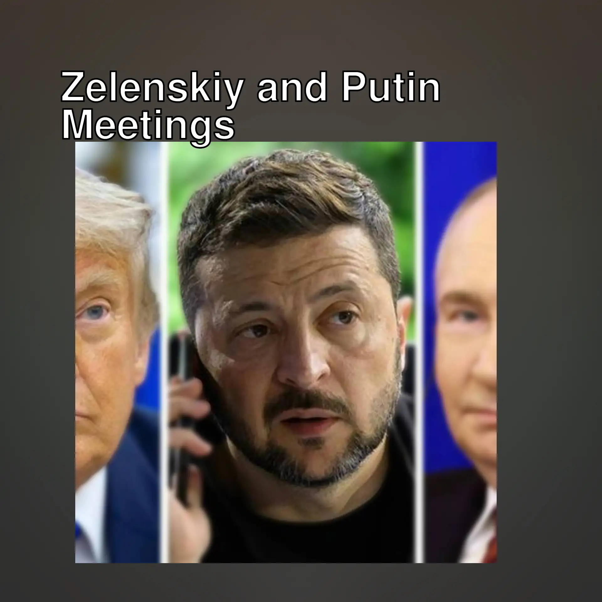 Information about Zelenskiy and Putin meetings. Information about Zelenskiy and Putin meetings.
