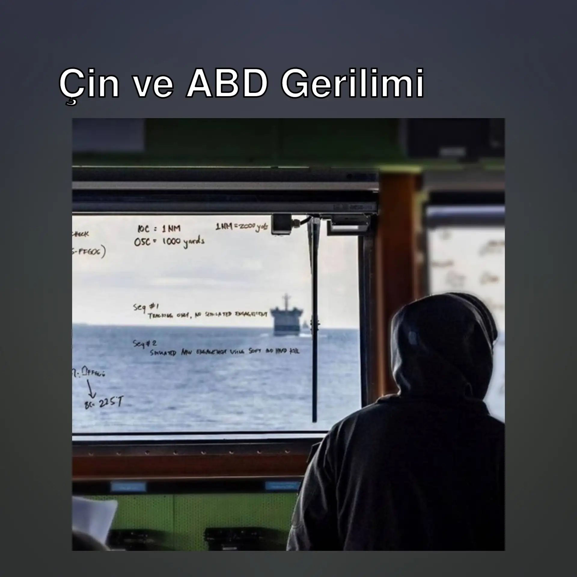 Güney Çin Denizi'nde bir gemi.