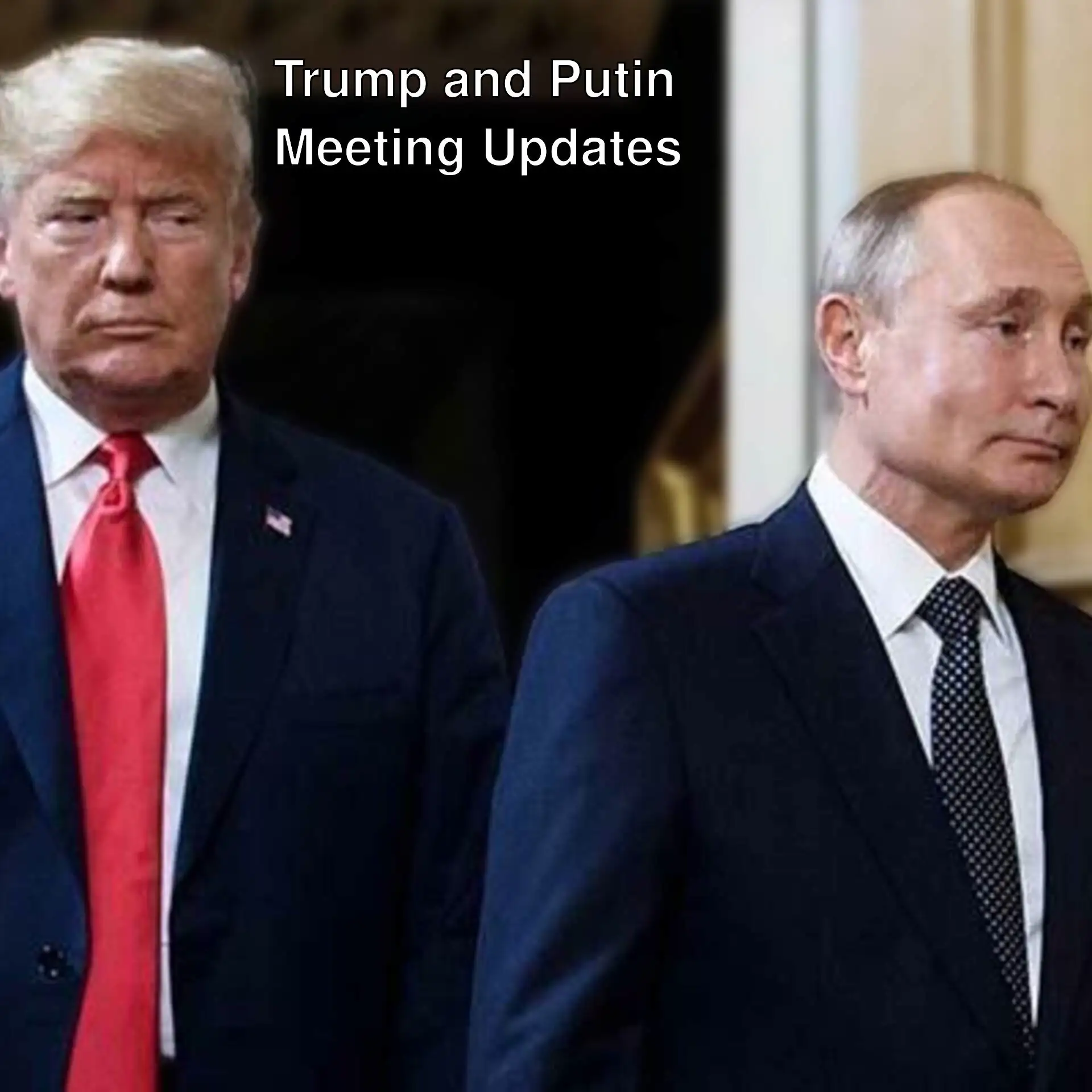 Two men discussing the meeting between Trump and Putin. Two men discussing the meeting between Trump and Putin.