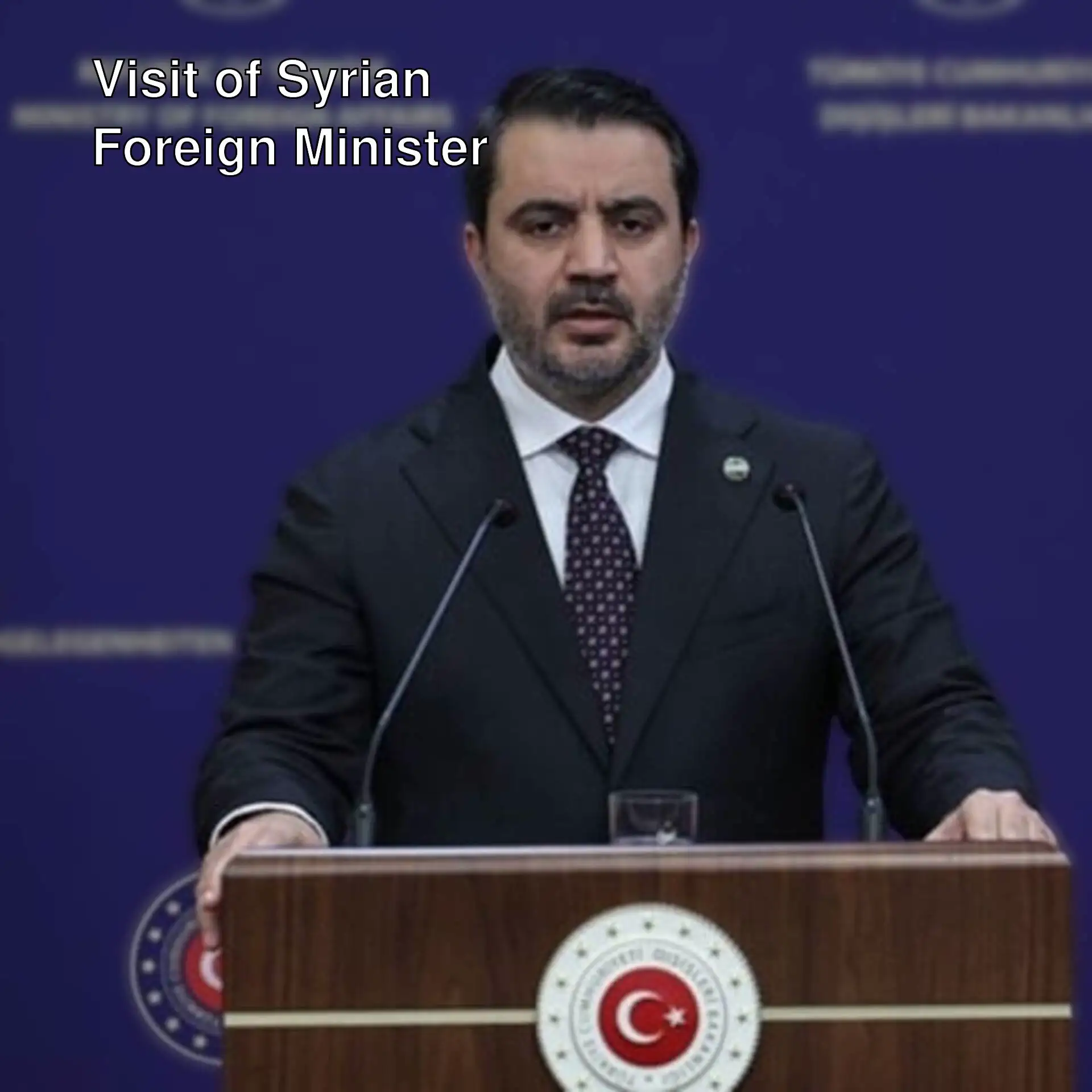 Syrian Foreign Minister Esad Hasan Şeybani is coming to Turkey. Syrian Foreign Minister Esad Hasan Şeybani is coming to Turkey.