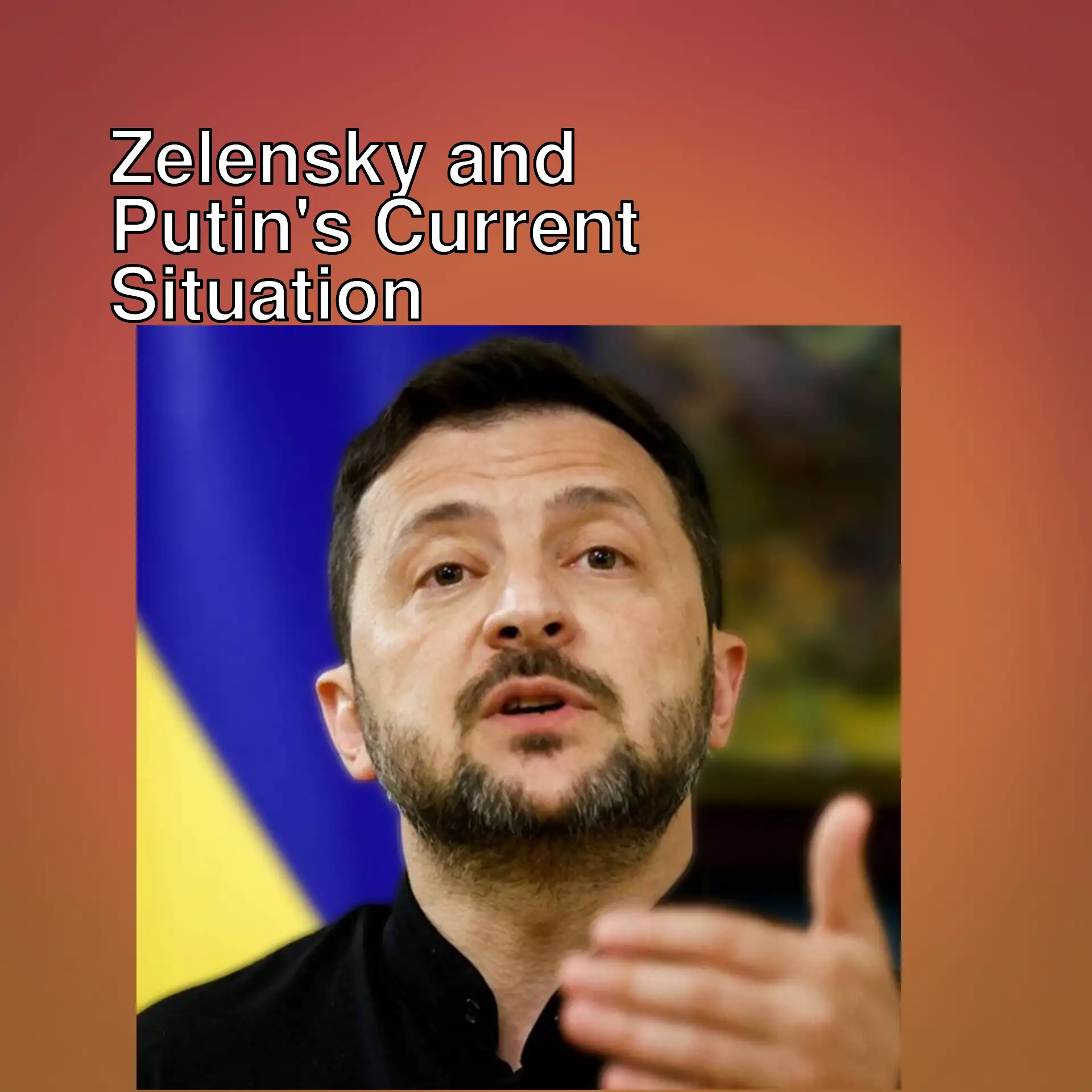 A man providing information about Putin and Zelensky meetings.